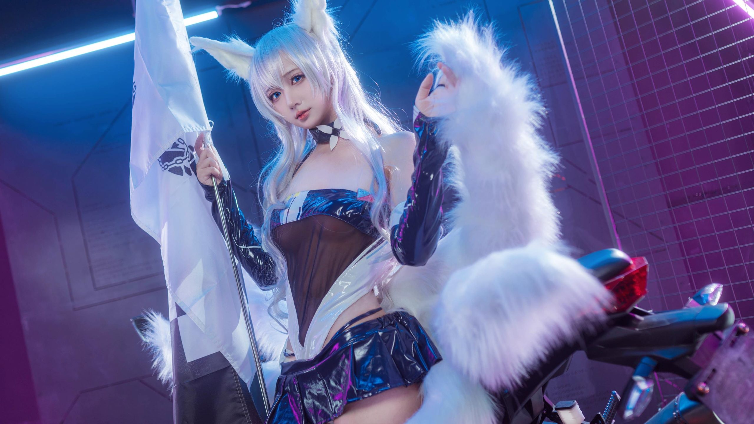 图片[41]-艾西aiwest – & 喜欢爱理吗 – 碧蓝航线 巴尔的摩&信浓 赛车女郎[46P] – 速更版-美库