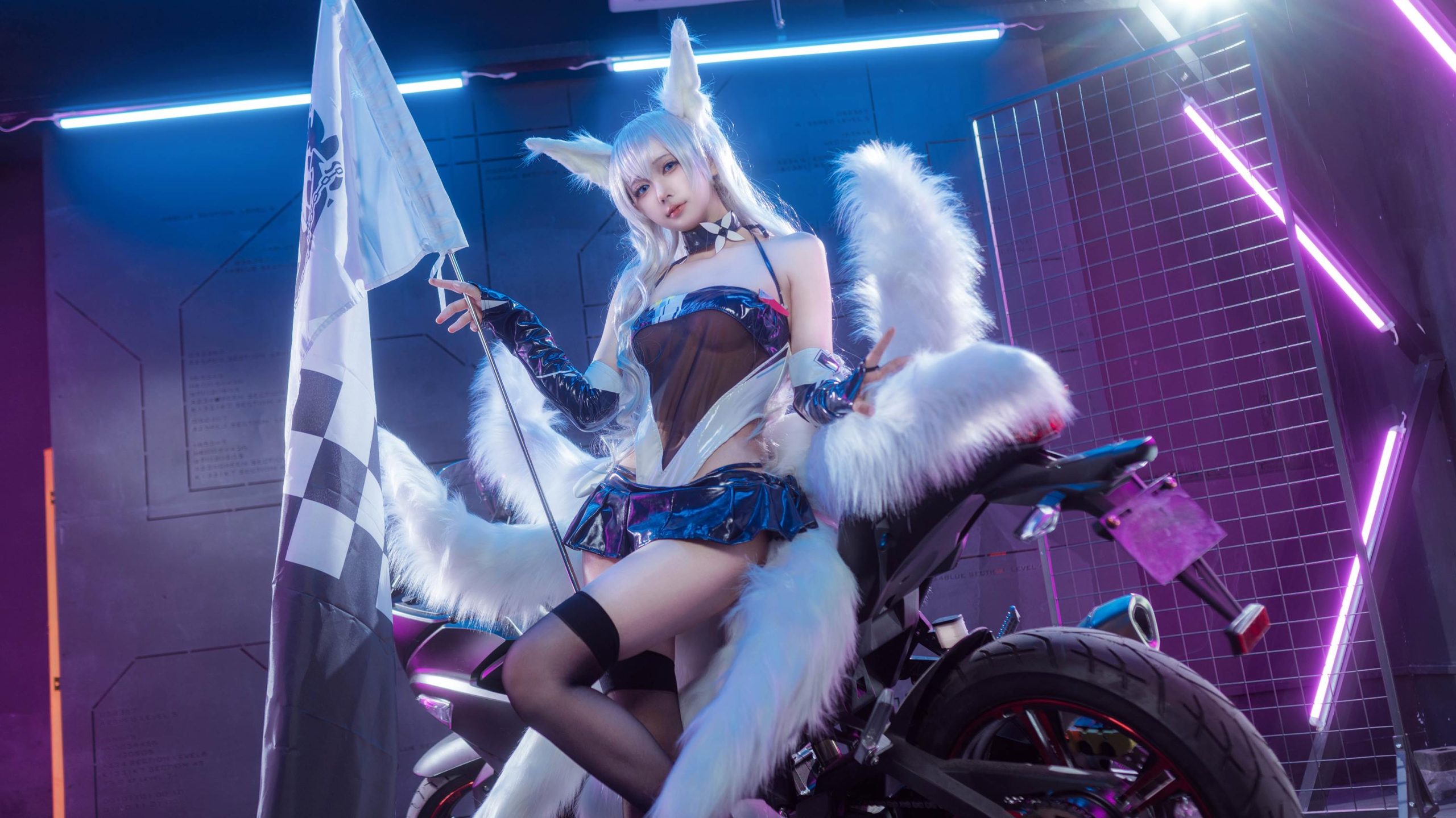 图片[42]-艾西aiwest – & 喜欢爱理吗 – 碧蓝航线 巴尔的摩&信浓 赛车女郎[46P] – 速更版-美库