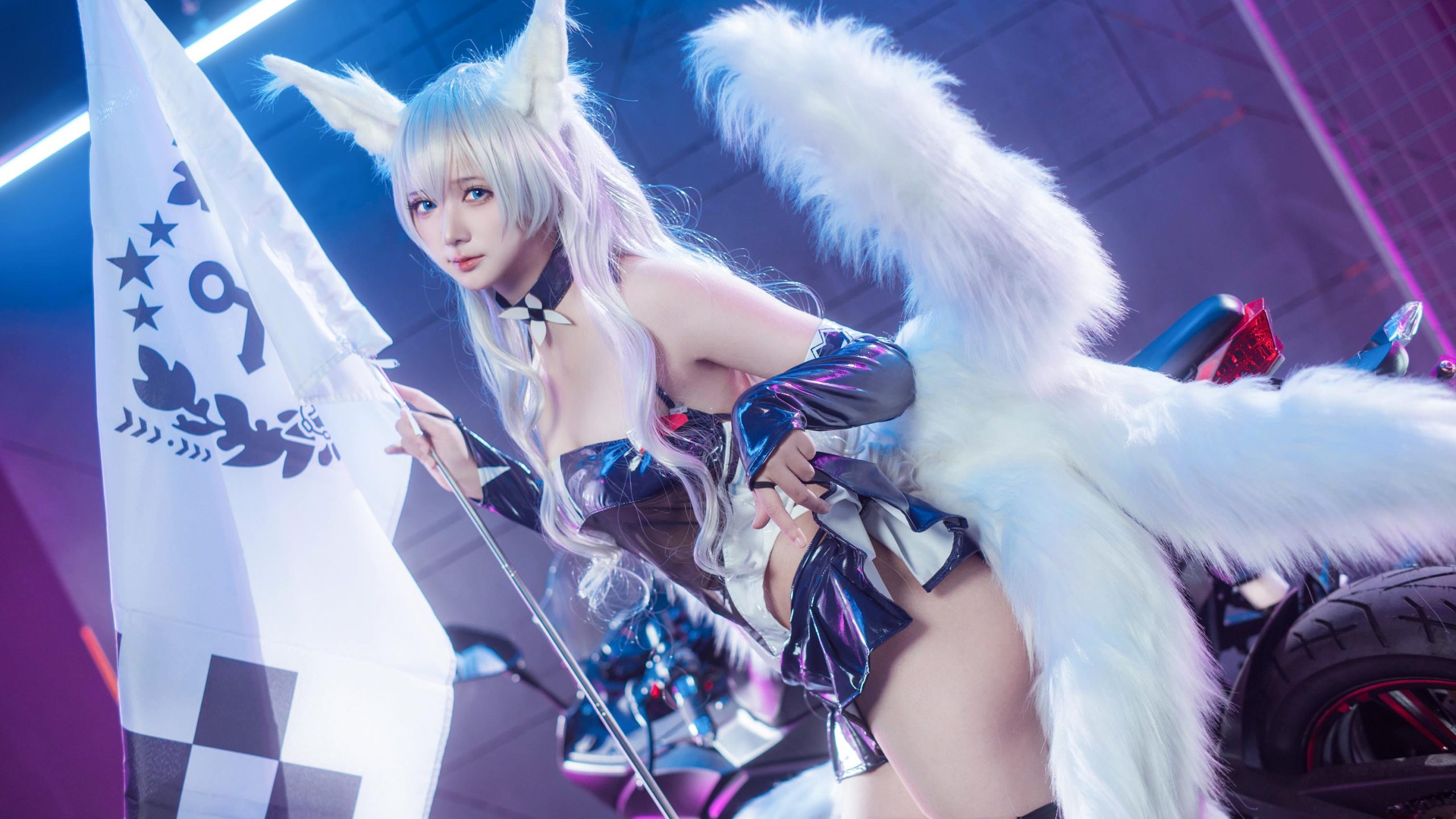 图片[46]-艾西aiwest – & 喜欢爱理吗 – 碧蓝航线 巴尔的摩&信浓 赛车女郎[46P] – 速更版-美库