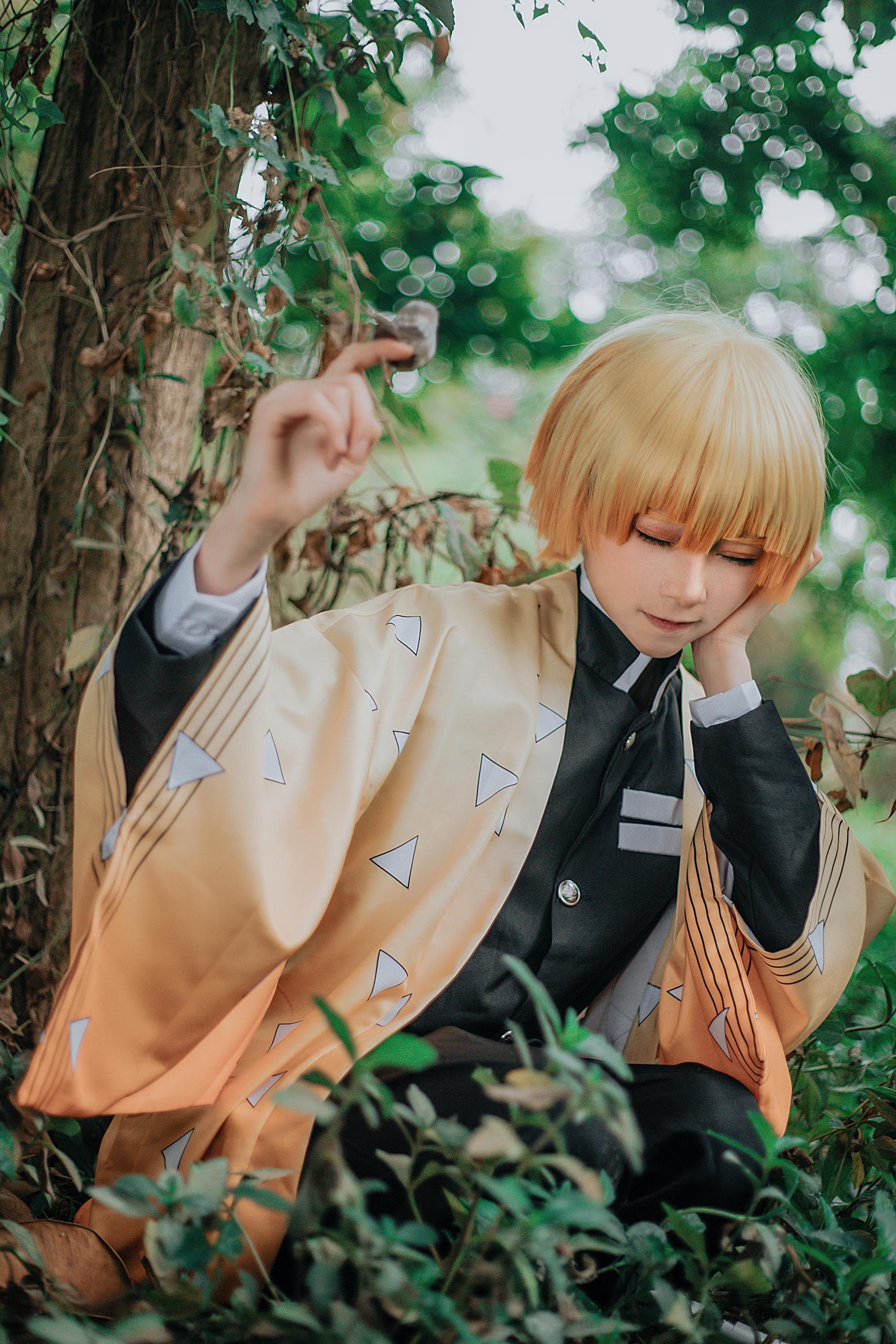 图片[11]-人气Coser@Kitaro_绮太郎 鬼灭之刃 我妻善逸[29P] – 速更版-美库