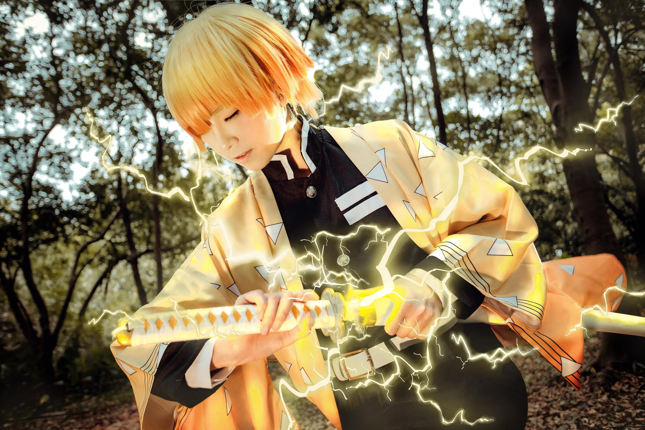 图片[15]-人气Coser@Kitaro_绮太郎 鬼灭之刃 我妻善逸[29P] – 速更版-美库