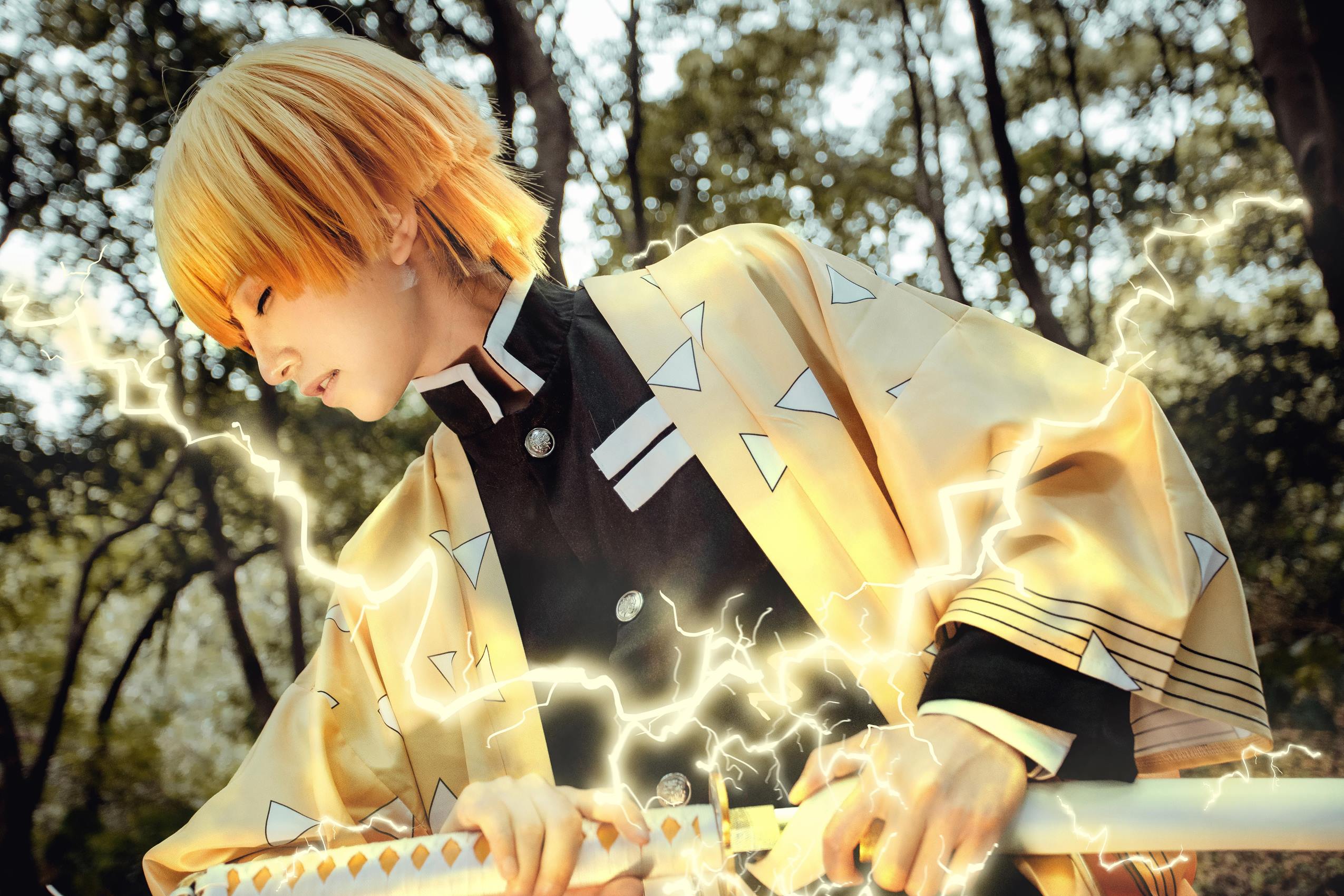 图片[16]-人气Coser@Kitaro_绮太郎 鬼灭之刃 我妻善逸[29P] – 速更版-美库