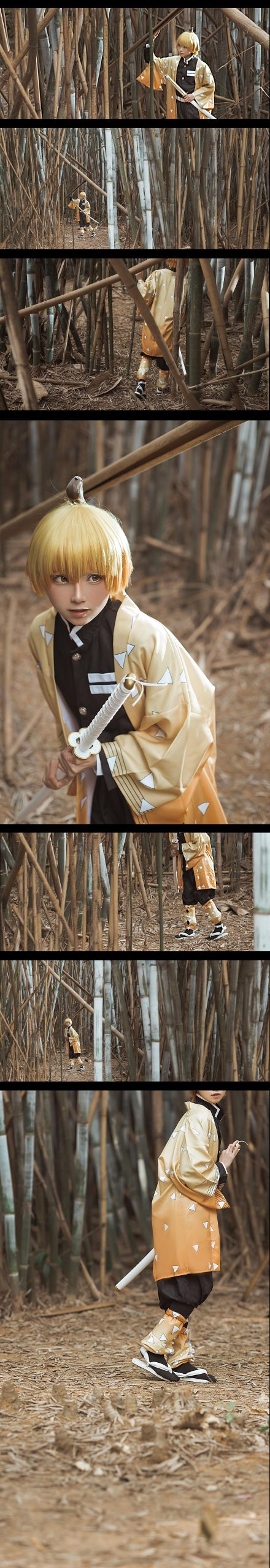 图片[24]-人气Coser@Kitaro_绮太郎 鬼灭之刃 我妻善逸[29P] – 速更版-美库