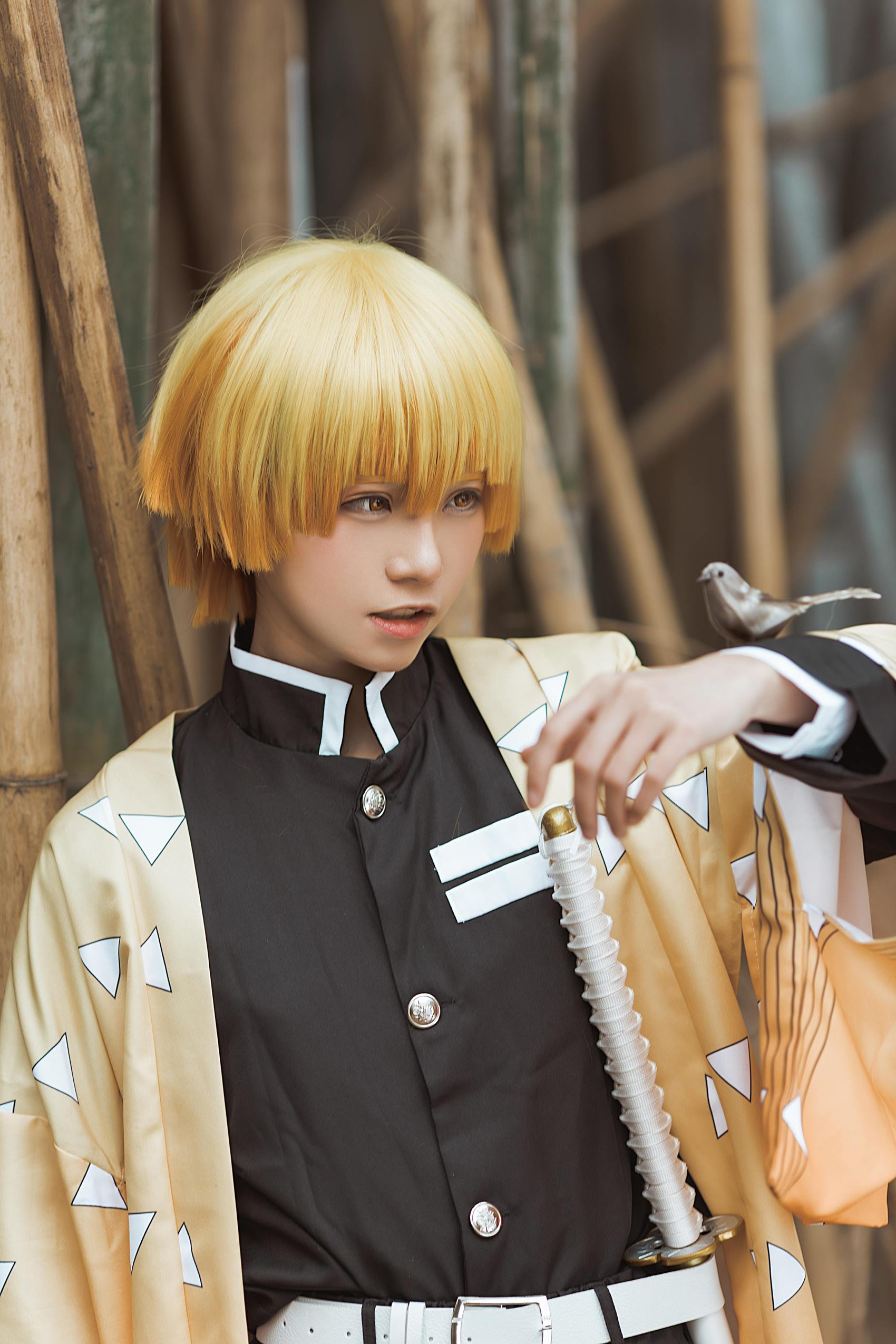 图片[29]-人气Coser@Kitaro_绮太郎 鬼灭之刃 我妻善逸[29P] – 速更版-美库