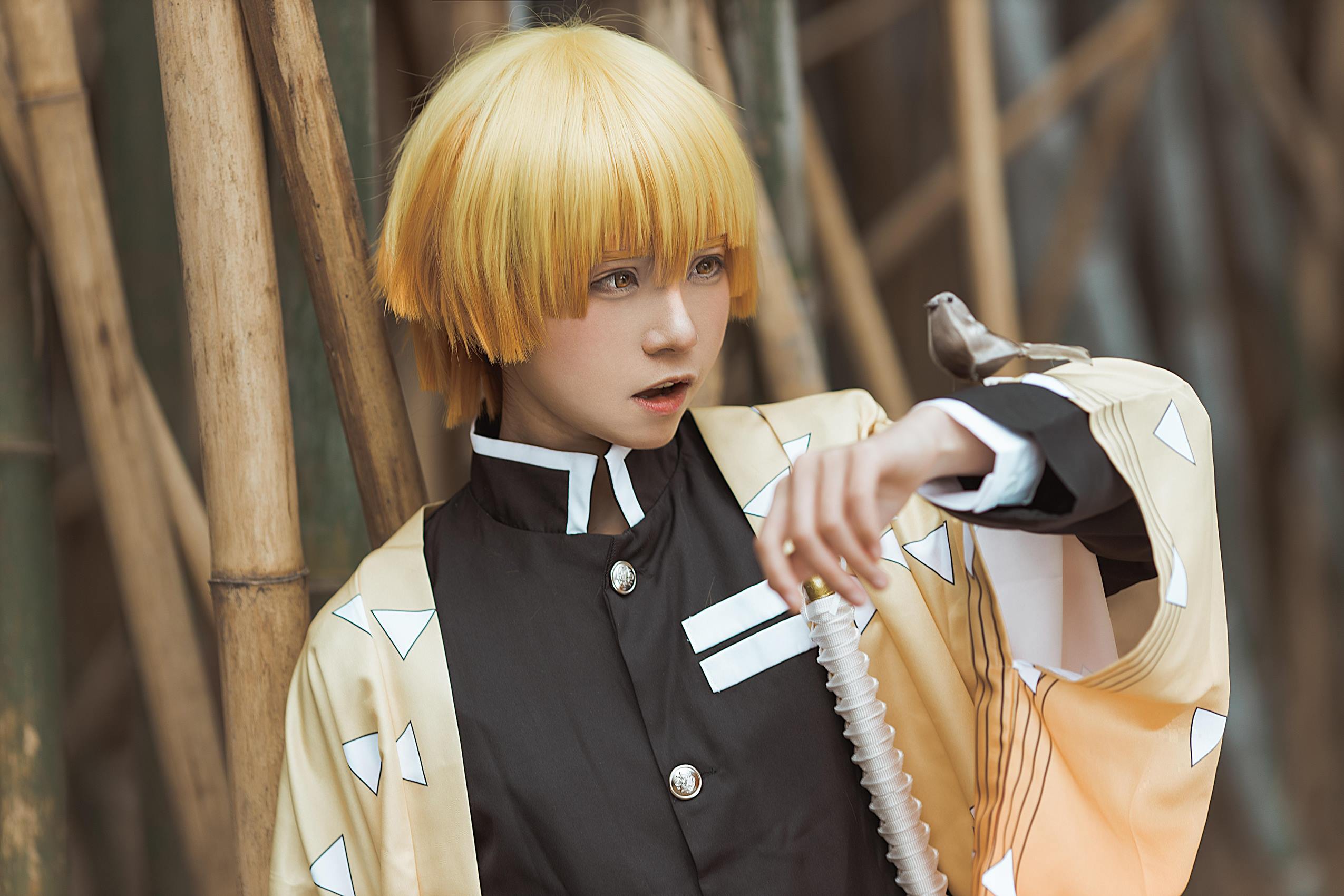 图片[30]-人气Coser@Kitaro_绮太郎 鬼灭之刃 我妻善逸[29P] – 速更版-美库