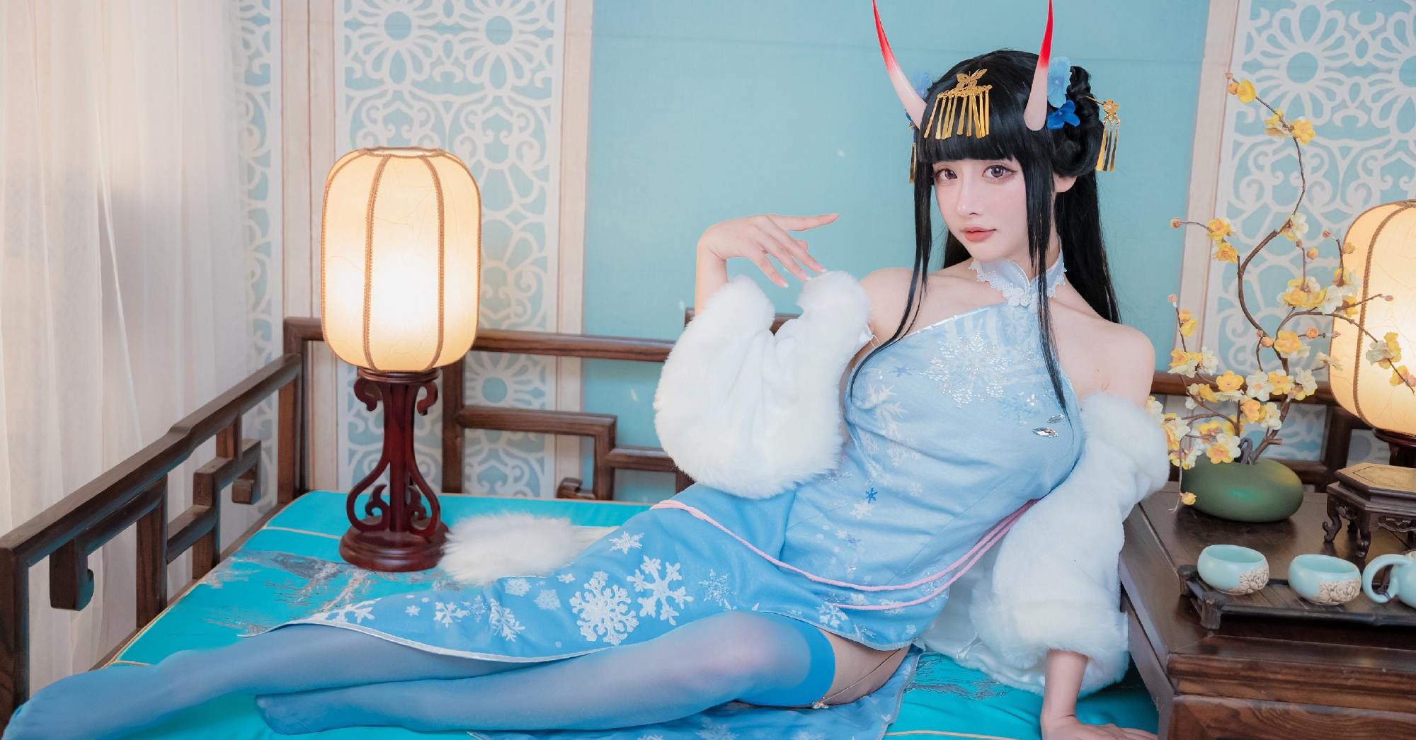 图片[12]-紫氯氯 – 能代 貅 旗袍[18P] – 速更版-美库