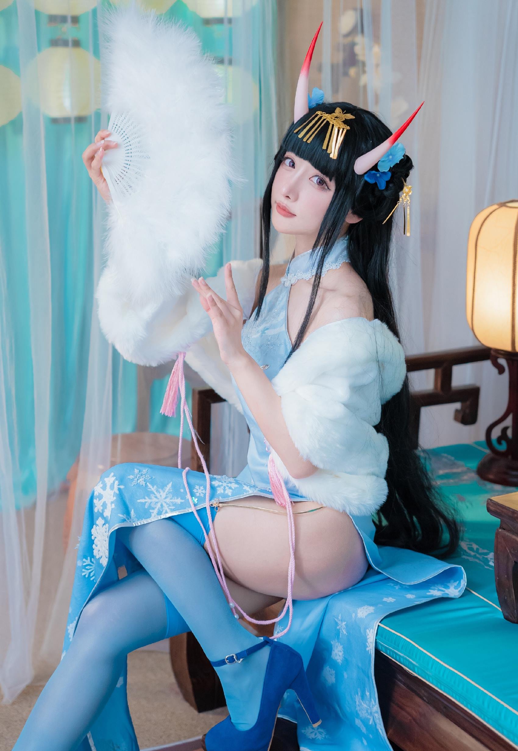 图片[13]-紫氯氯 – 能代 貅 旗袍[18P] – 速更版-美库