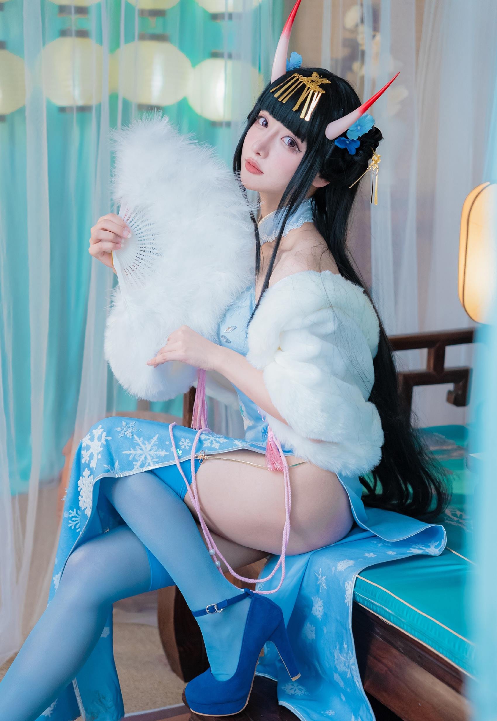 图片[15]-紫氯氯 – 能代 貅 旗袍[18P] – 速更版-美库