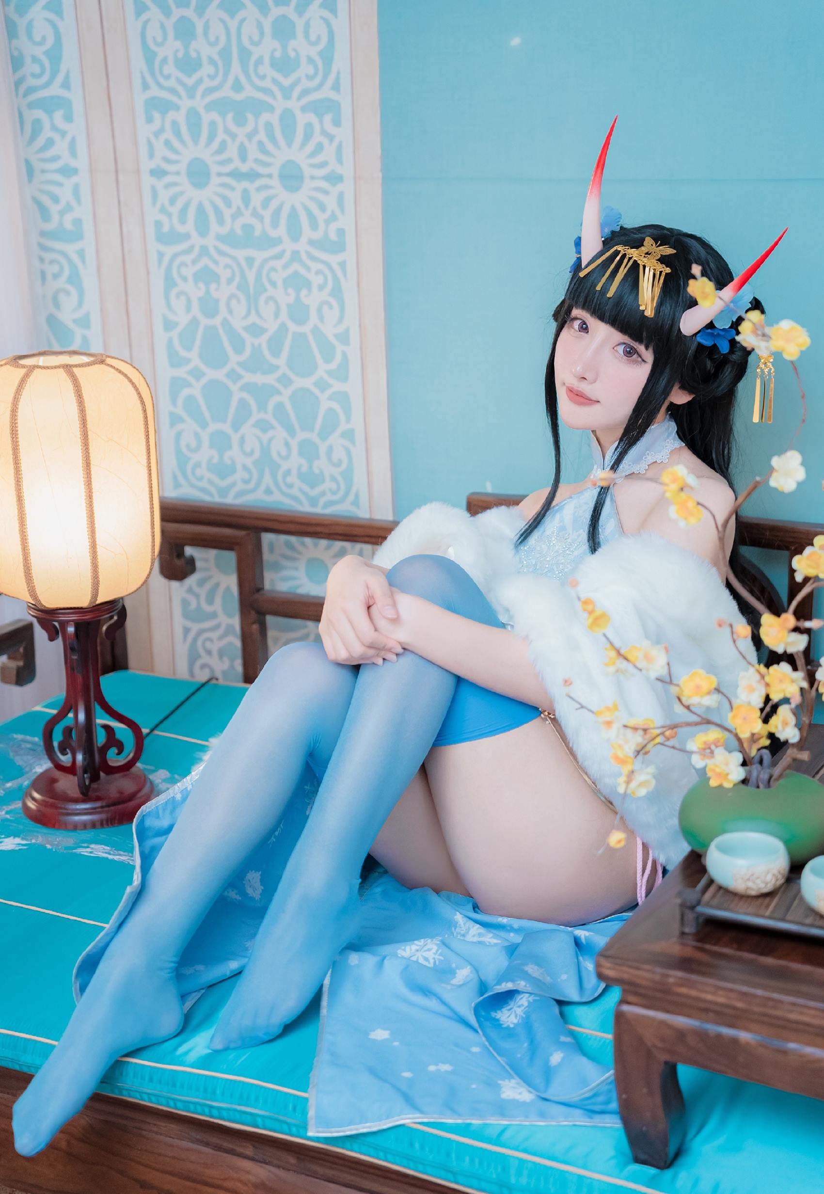 图片[19]-紫氯氯 – 能代 貅 旗袍[18P] – 速更版-美库