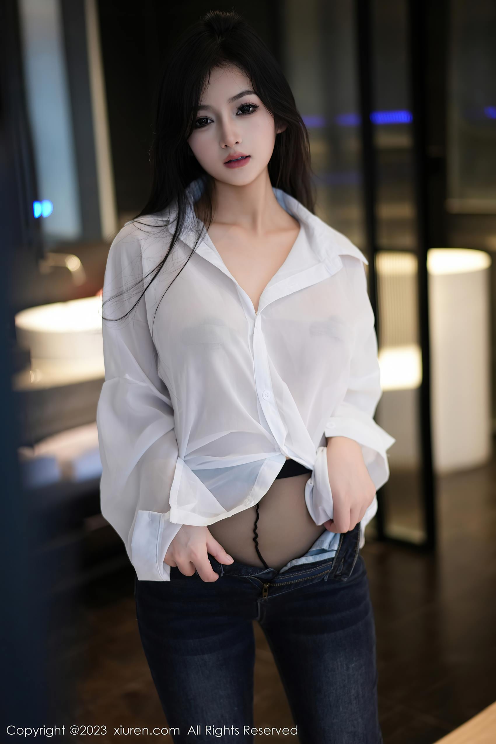 图片[15]-[Xiuren秀人网]2023.11.10 NO.7645 谭小灵 个性白色衬衫 [28+1P] – 速更版-美库