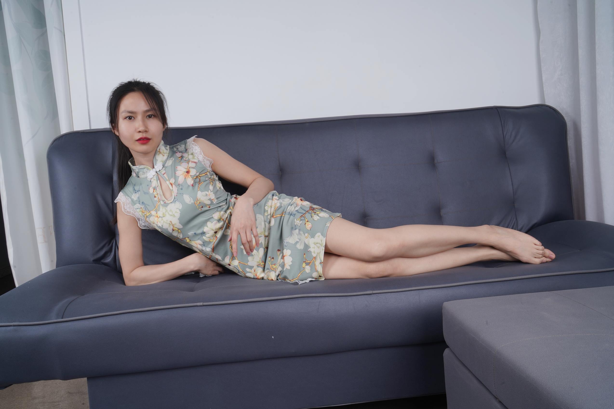 图片[71]-Pary摄影 NO.093 嘉敏穿上旗袍展示37码修长美脚[80P] – 速更版-美库