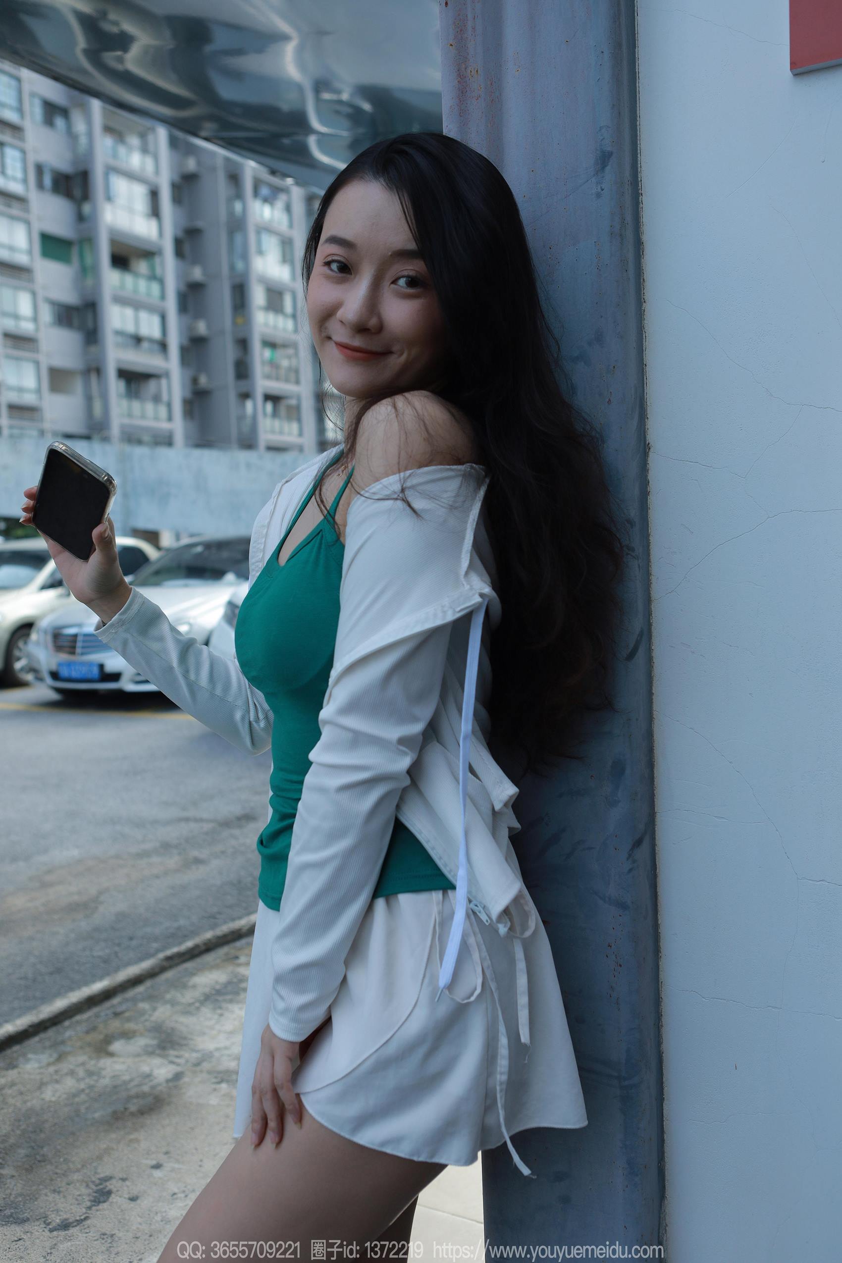 图片[49]-[IESS异思趣向] 2023.11.15 丝享家1586：秋秋《绿色挂脖》[88P] – 速更版-美库