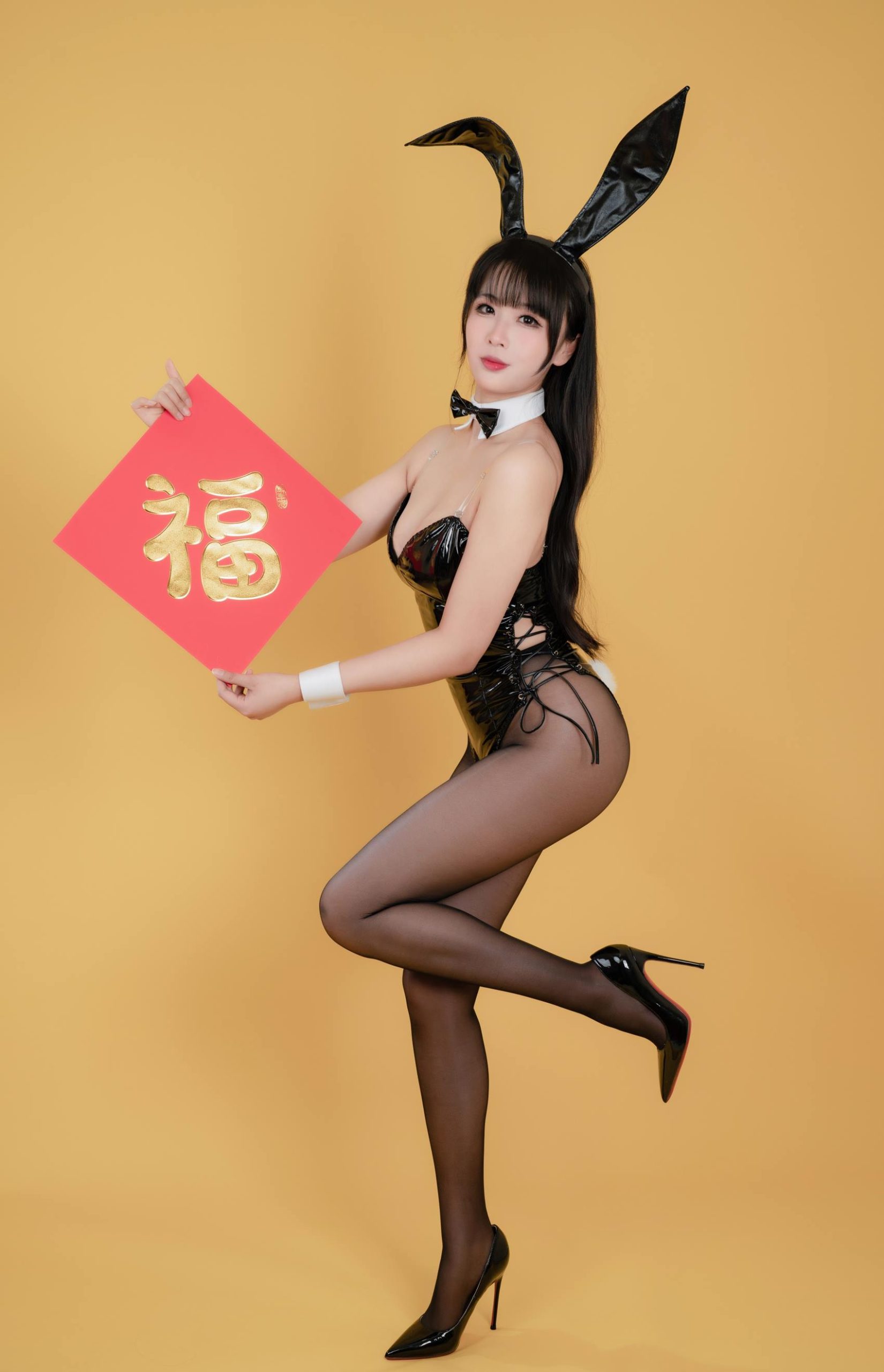 图片[20]-轩萧学姐  – 新春福兔 黑兔女郎[20P] – 速更版-美库