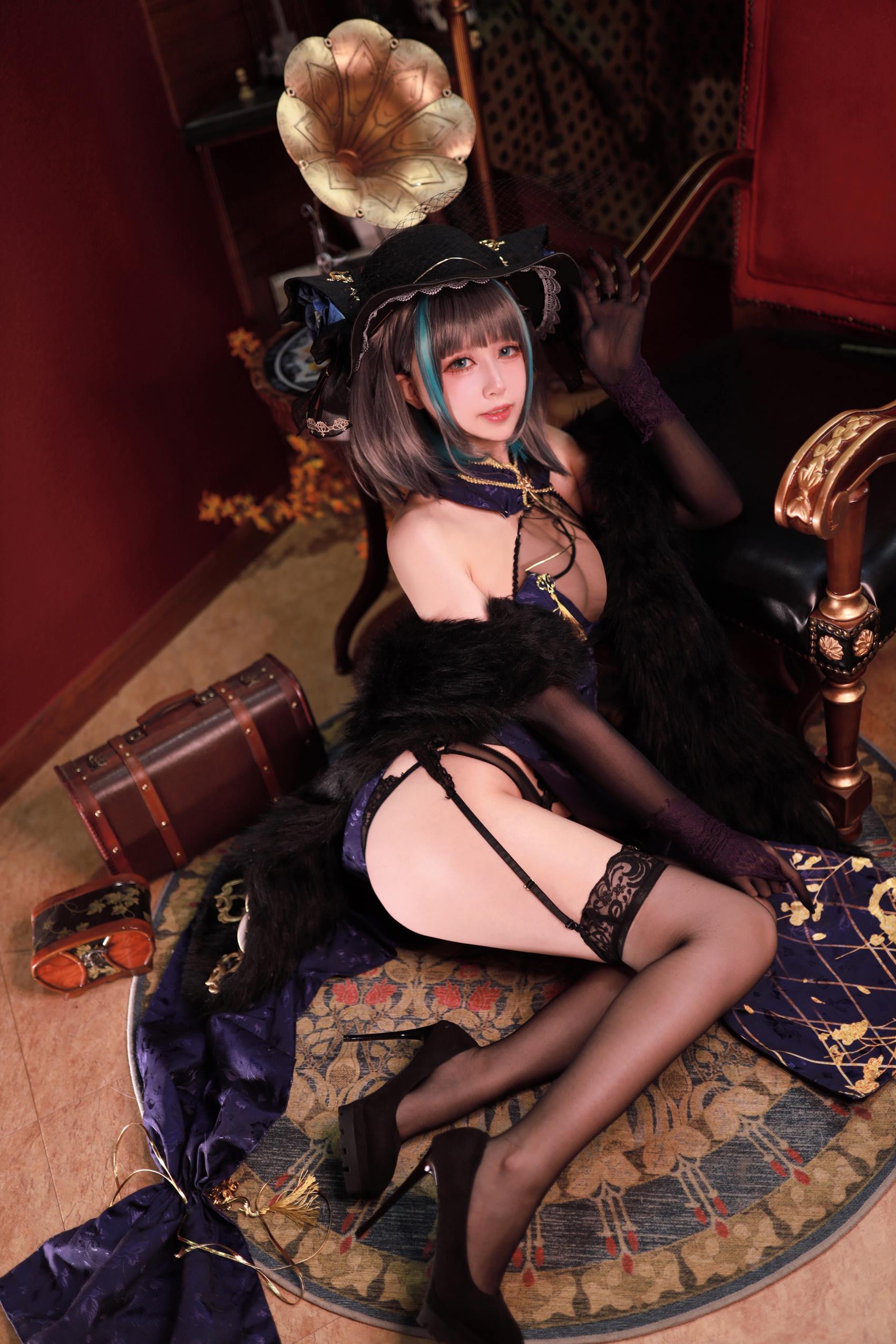 图片[18]-黑白御猫 – 柴郡旗袍[27P] – 速更版-美库