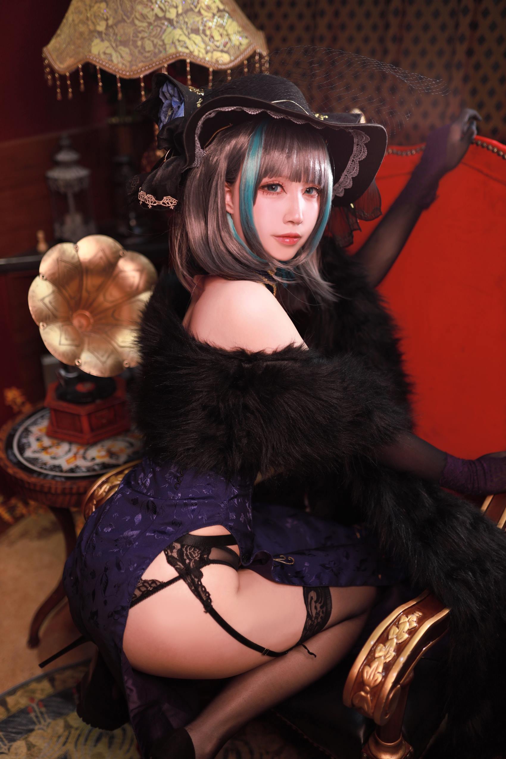 图片[27]-黑白御猫 – 柴郡旗袍[27P] – 速更版-美库