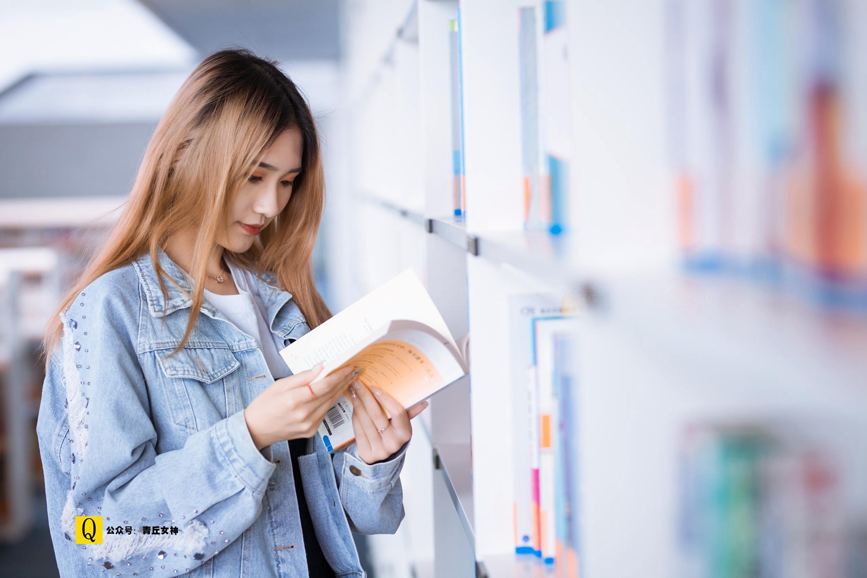 图片[18]-[青丘女神] 2019.04.19 139 星星 午后图书馆 [111P] – 速更版-美库