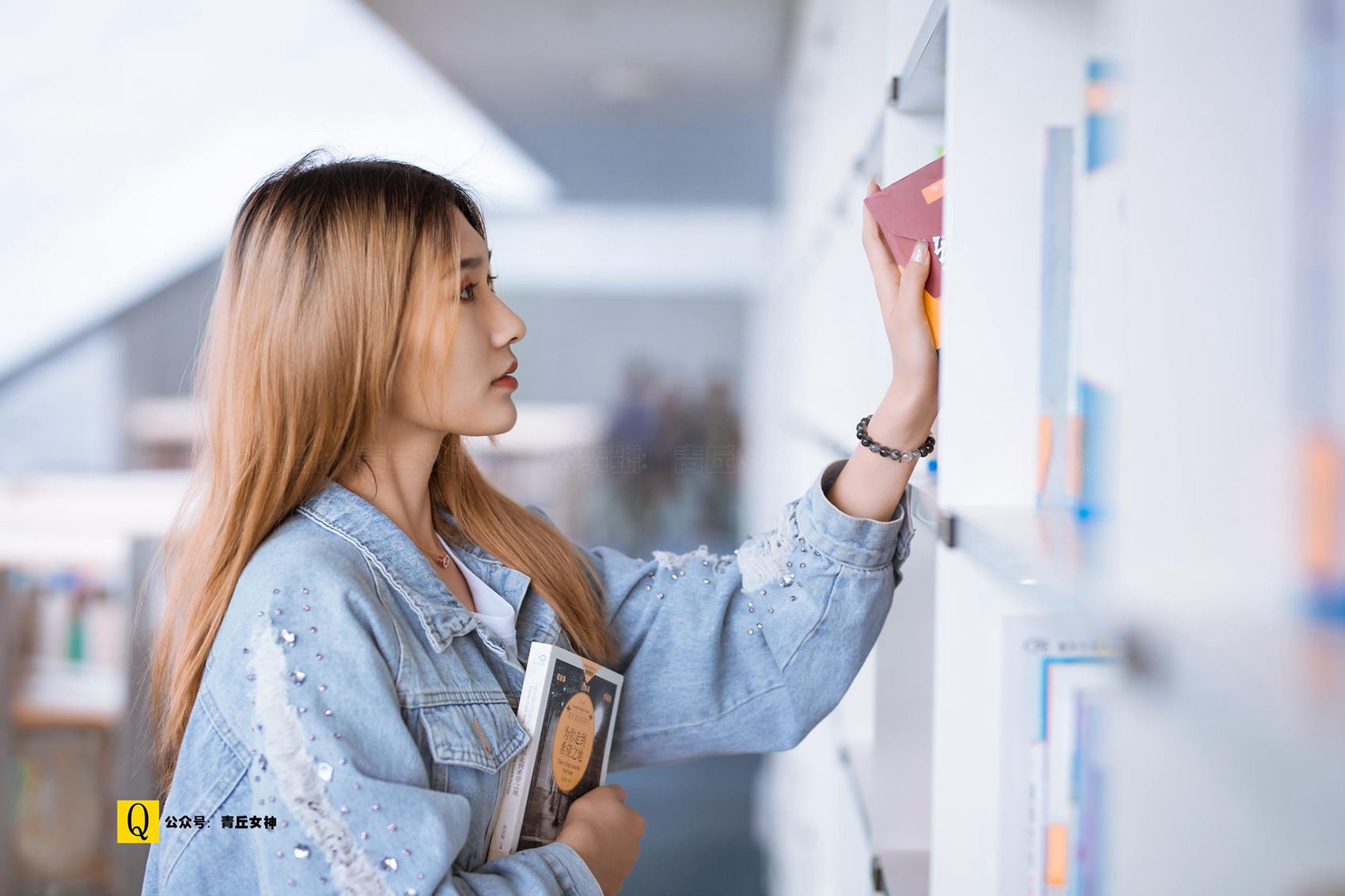 图片[19]-[青丘女神] 2019.04.19 139 星星 午后图书馆 [111P] – 速更版-美库