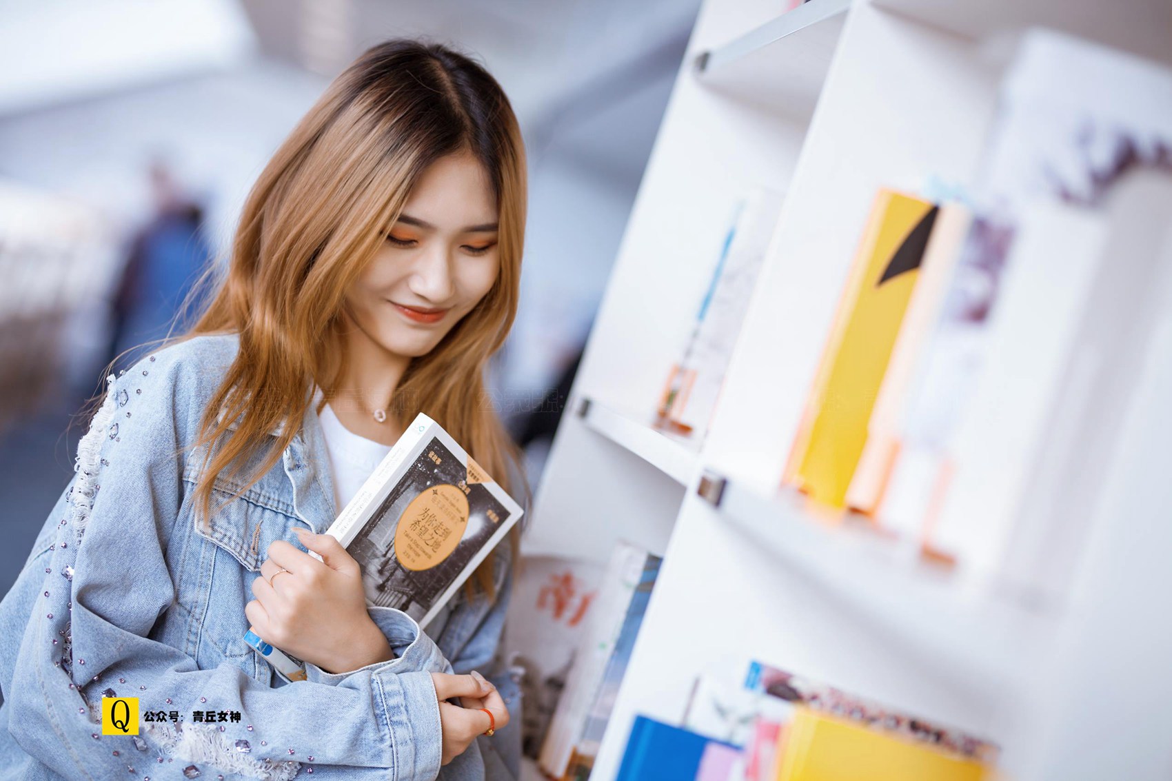 图片[105]-[青丘女神] 2019.04.19 139 星星 午后图书馆 [111P] – 速更版-美库