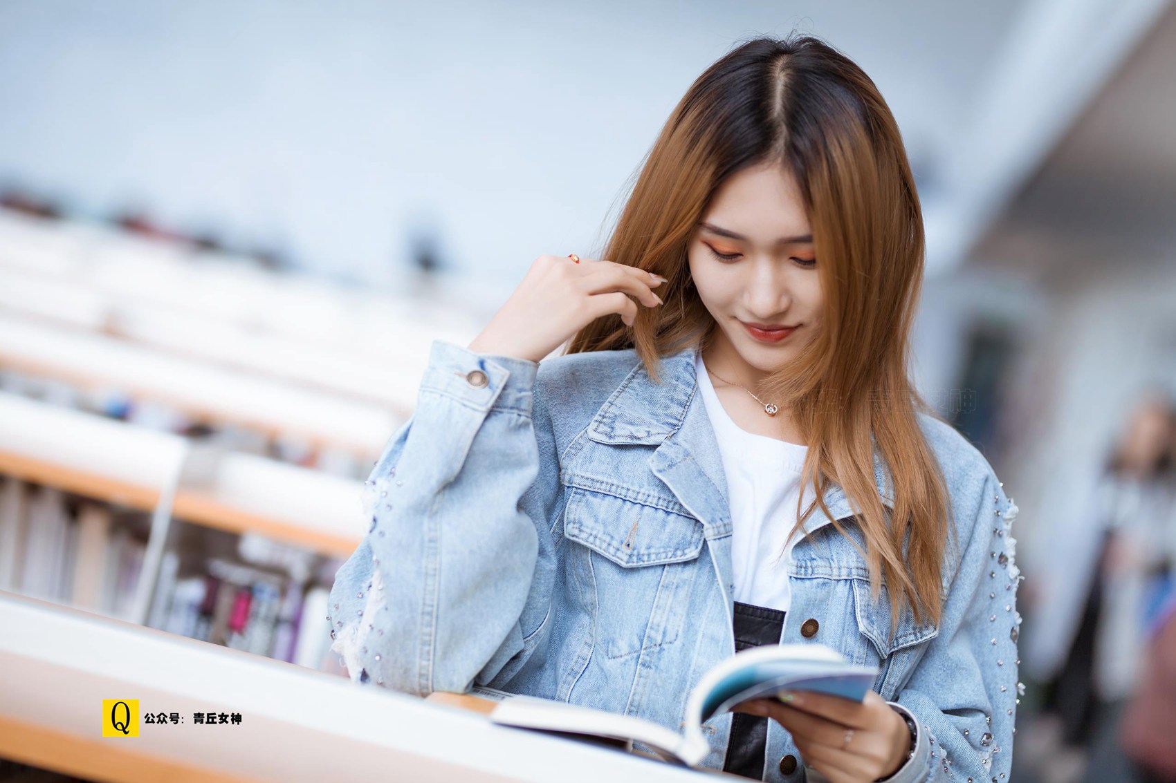 图片[107]-[青丘女神] 2019.04.19 139 星星 午后图书馆 [111P] – 速更版-美库