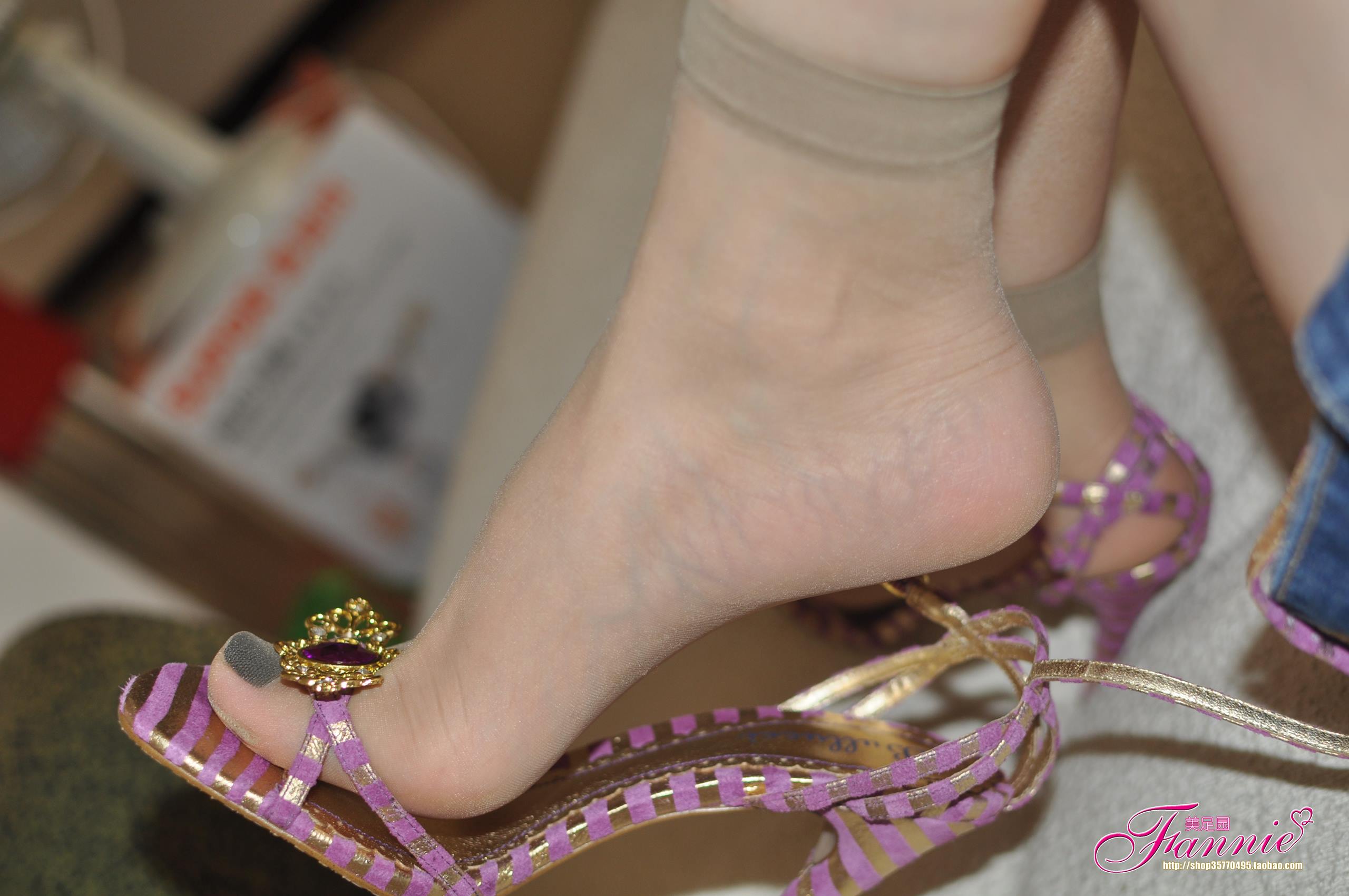 图片[22]-Fannie芬妮每足园 No.321 墨色迷离高跟丝族1 [66P] – 速更版-美库