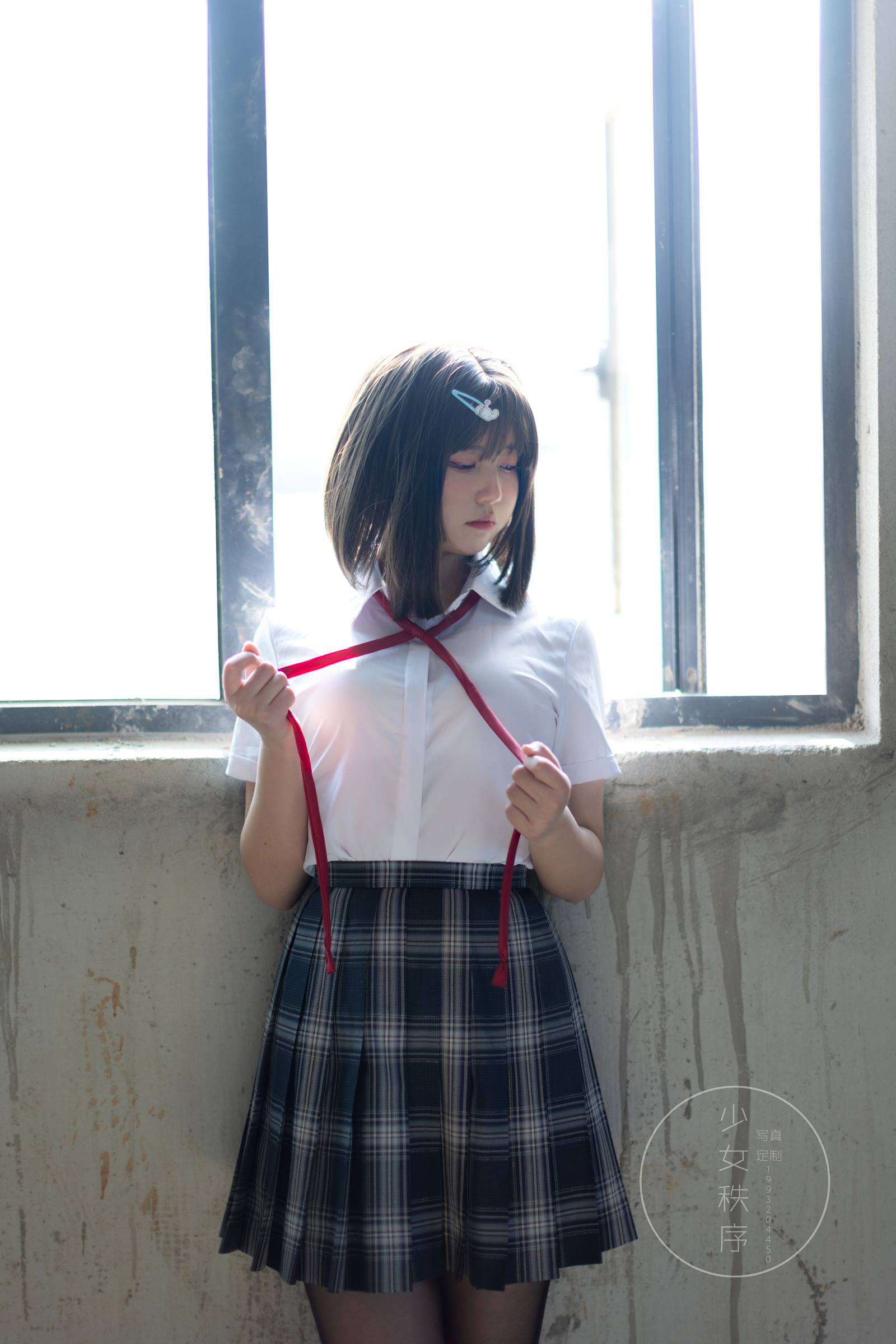 图片[11]-少女秩序 GR04L 黑丝JK [50P] – 速更版-美库