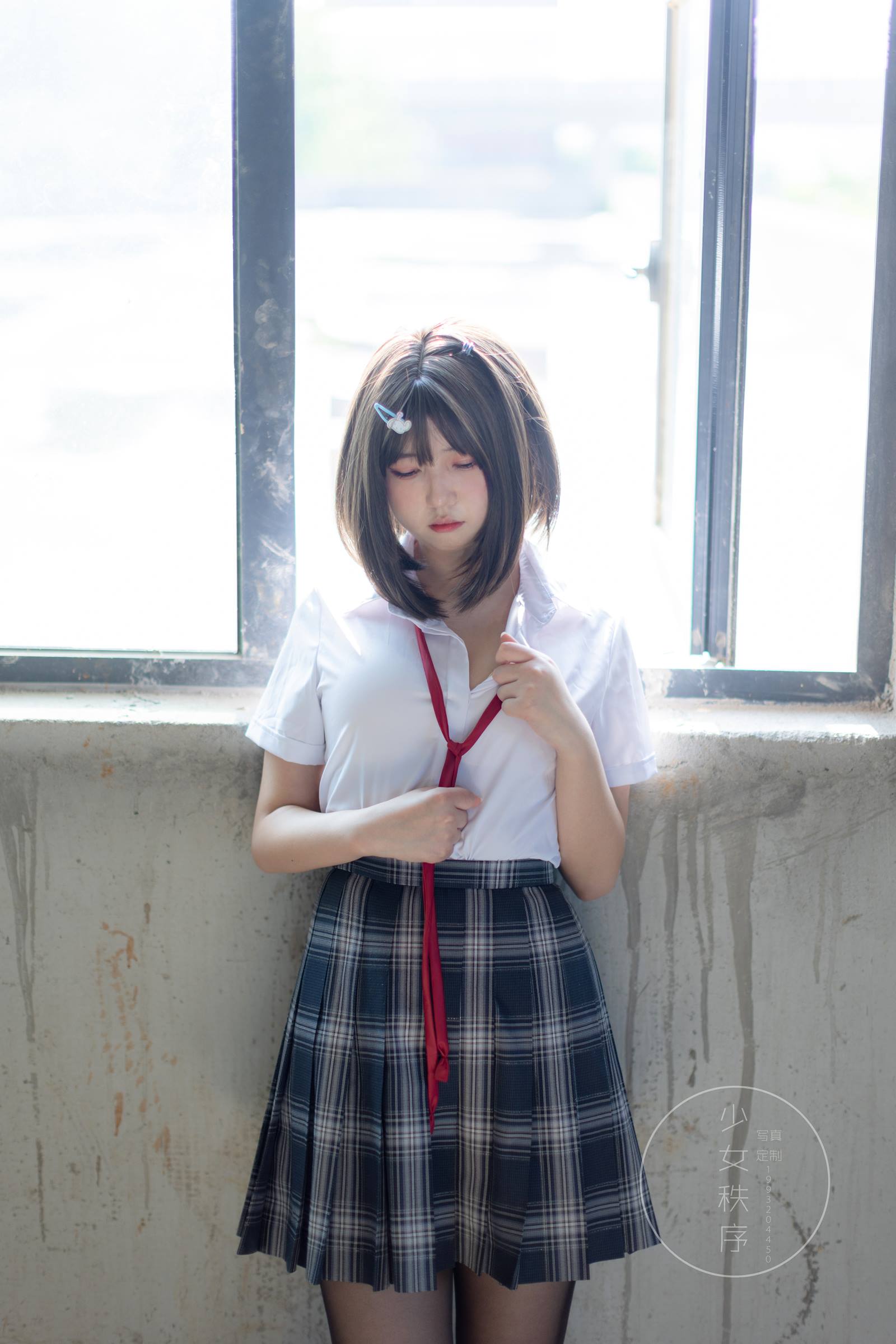 图片[12]-少女秩序 GR04L 黑丝JK [50P] – 速更版-美库