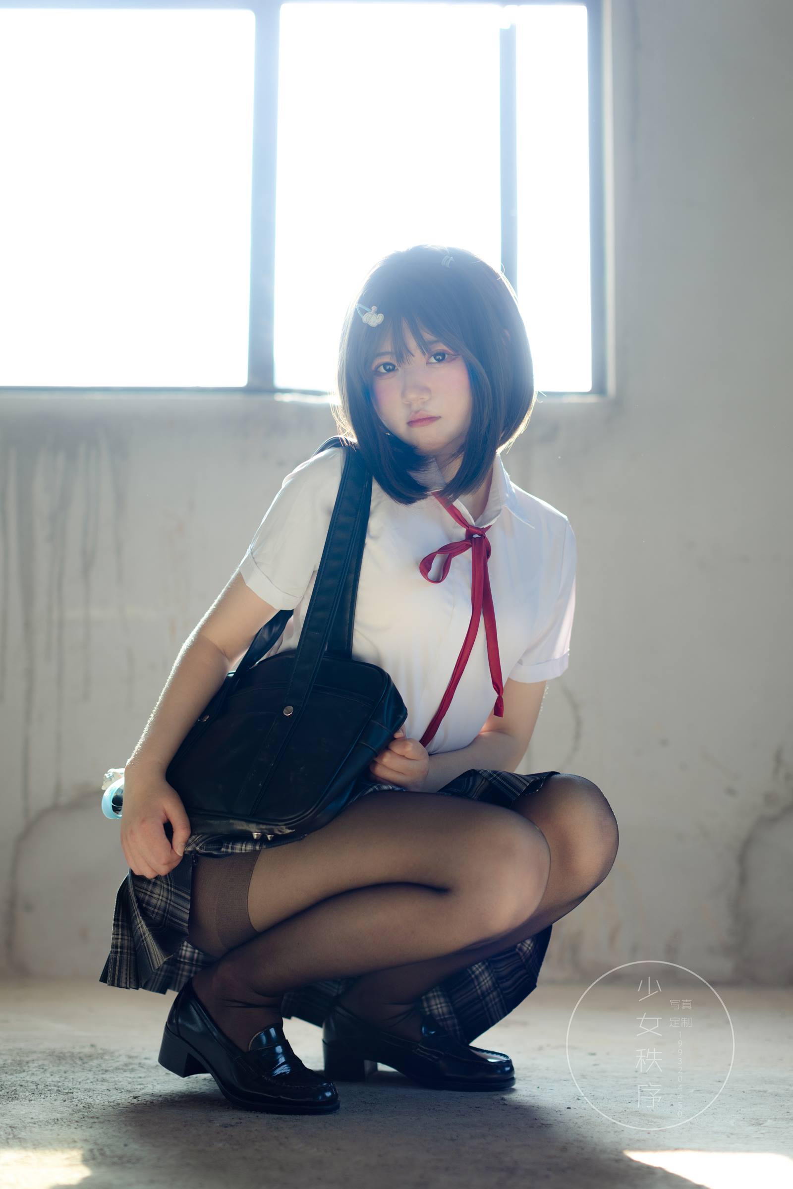 图片[14]-少女秩序 GR04L 黑丝JK [50P] – 速更版-美库