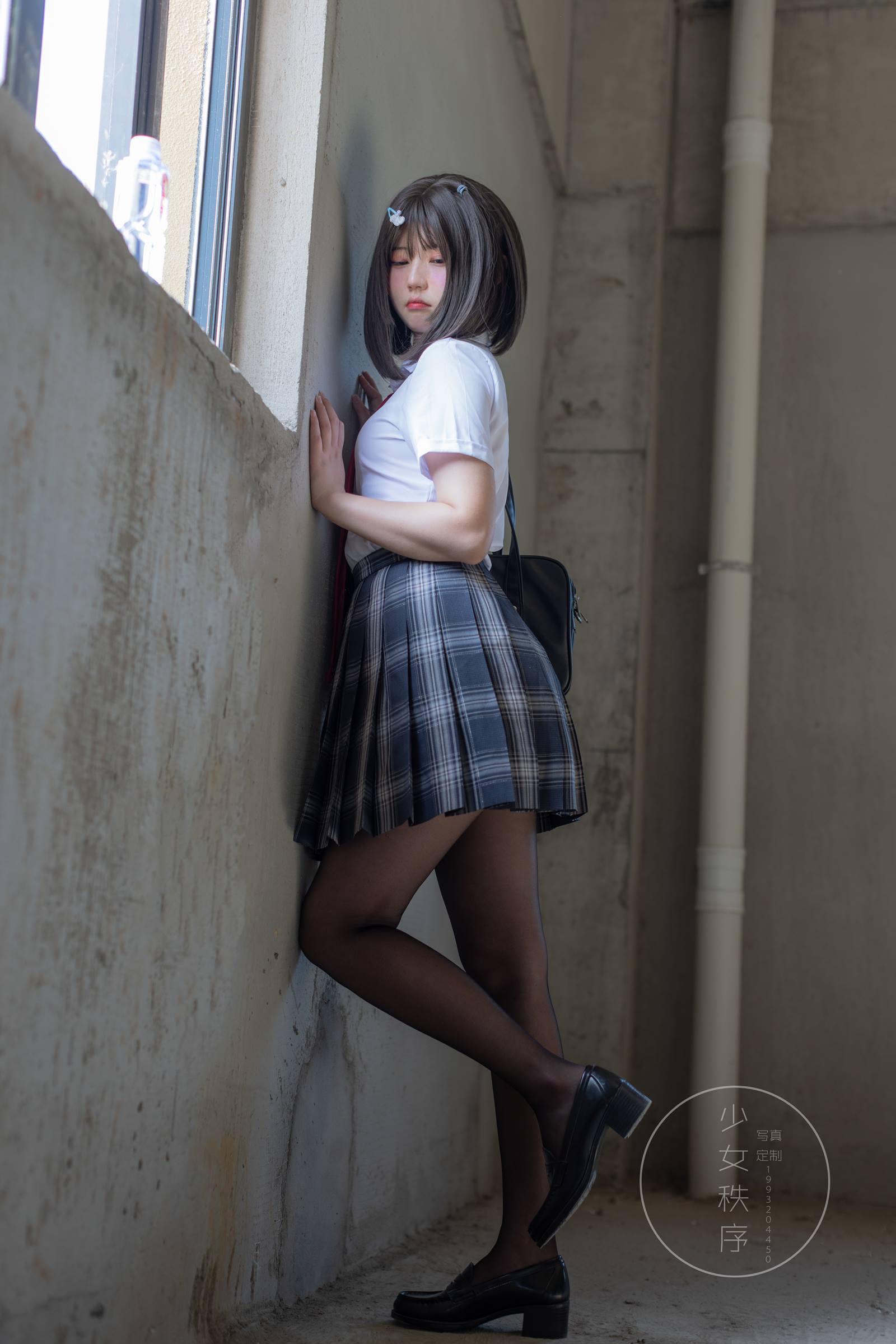 图片[15]-少女秩序 GR04L 黑丝JK [50P] – 速更版-美库