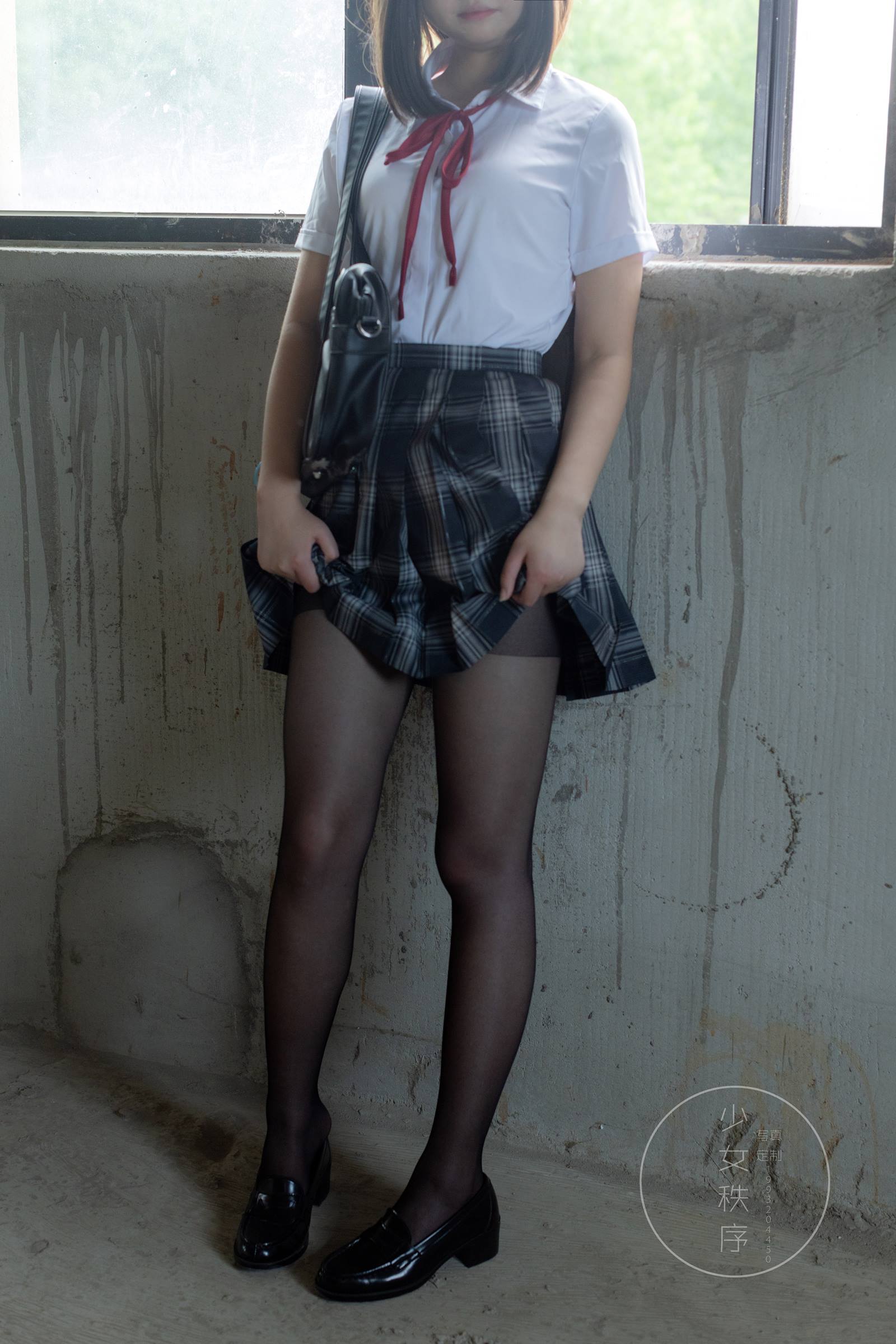 图片[23]-少女秩序 GR04L 黑丝JK [50P] – 速更版-美库