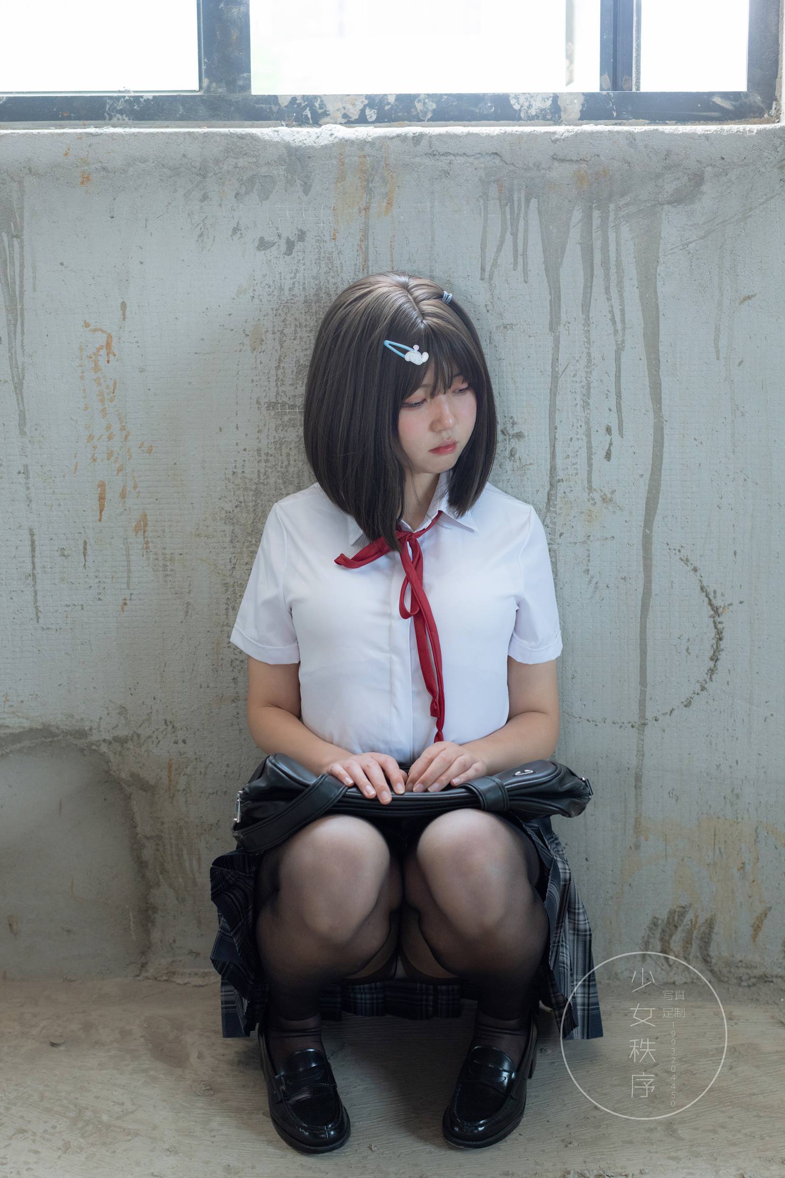 图片[28]-少女秩序 GR04L 黑丝JK [50P] – 速更版-美库