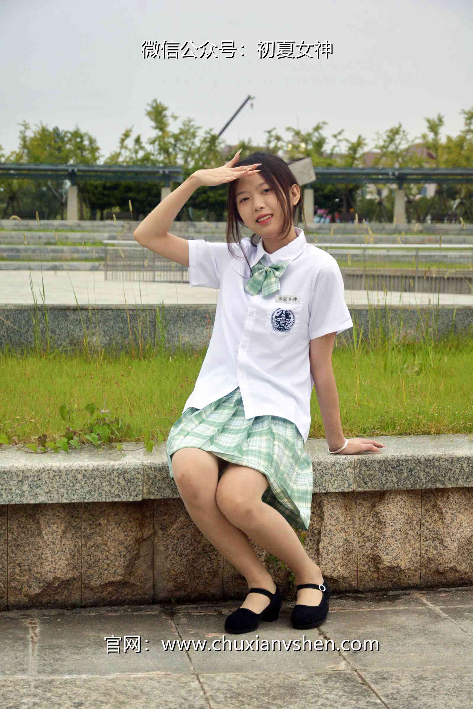 图片[21]-初夏女神 NO.074 情情 绿色JK套[72P] – 速更版-美库