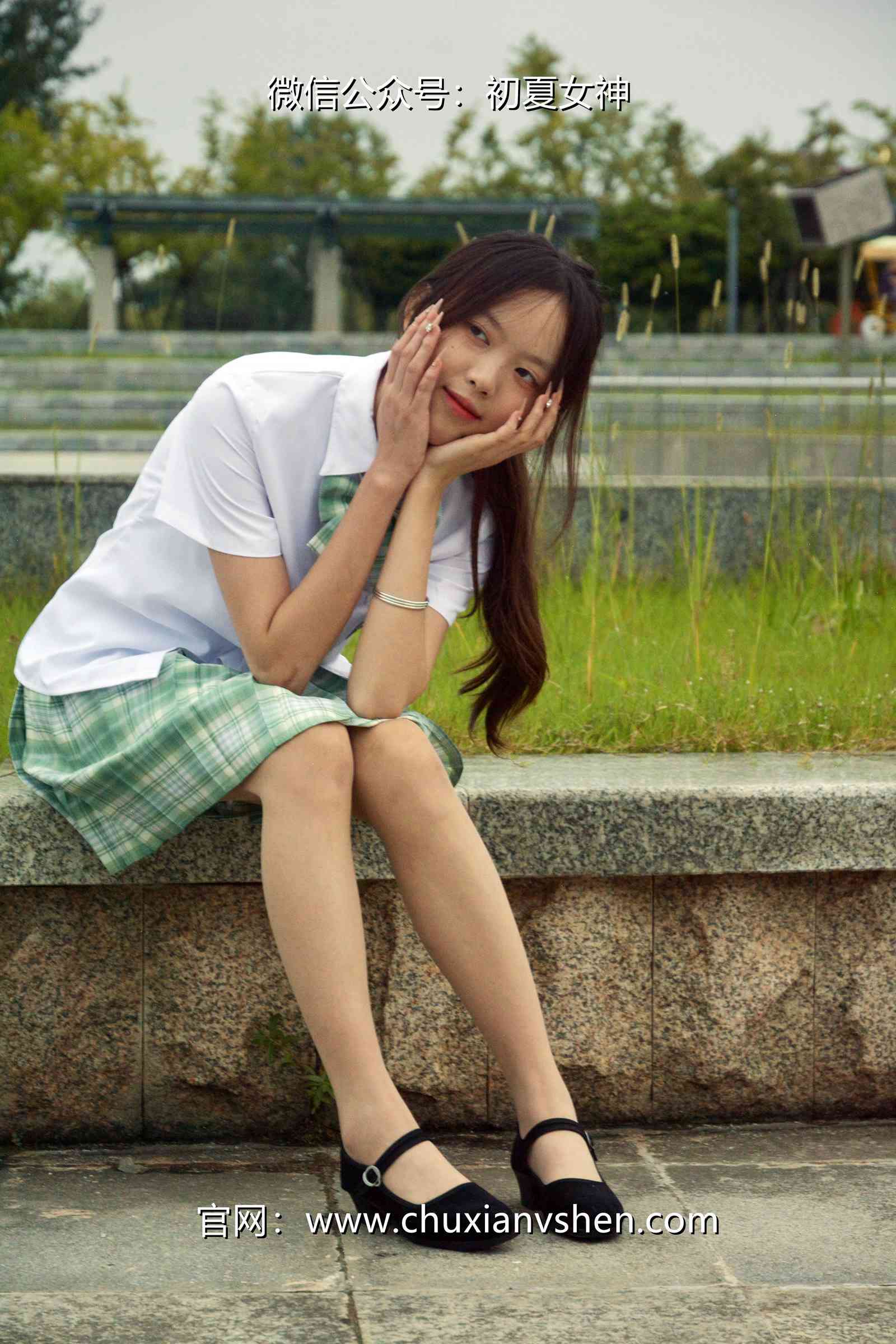 图片[29]-初夏女神 NO.074 情情 绿色JK套[72P] – 速更版-美库