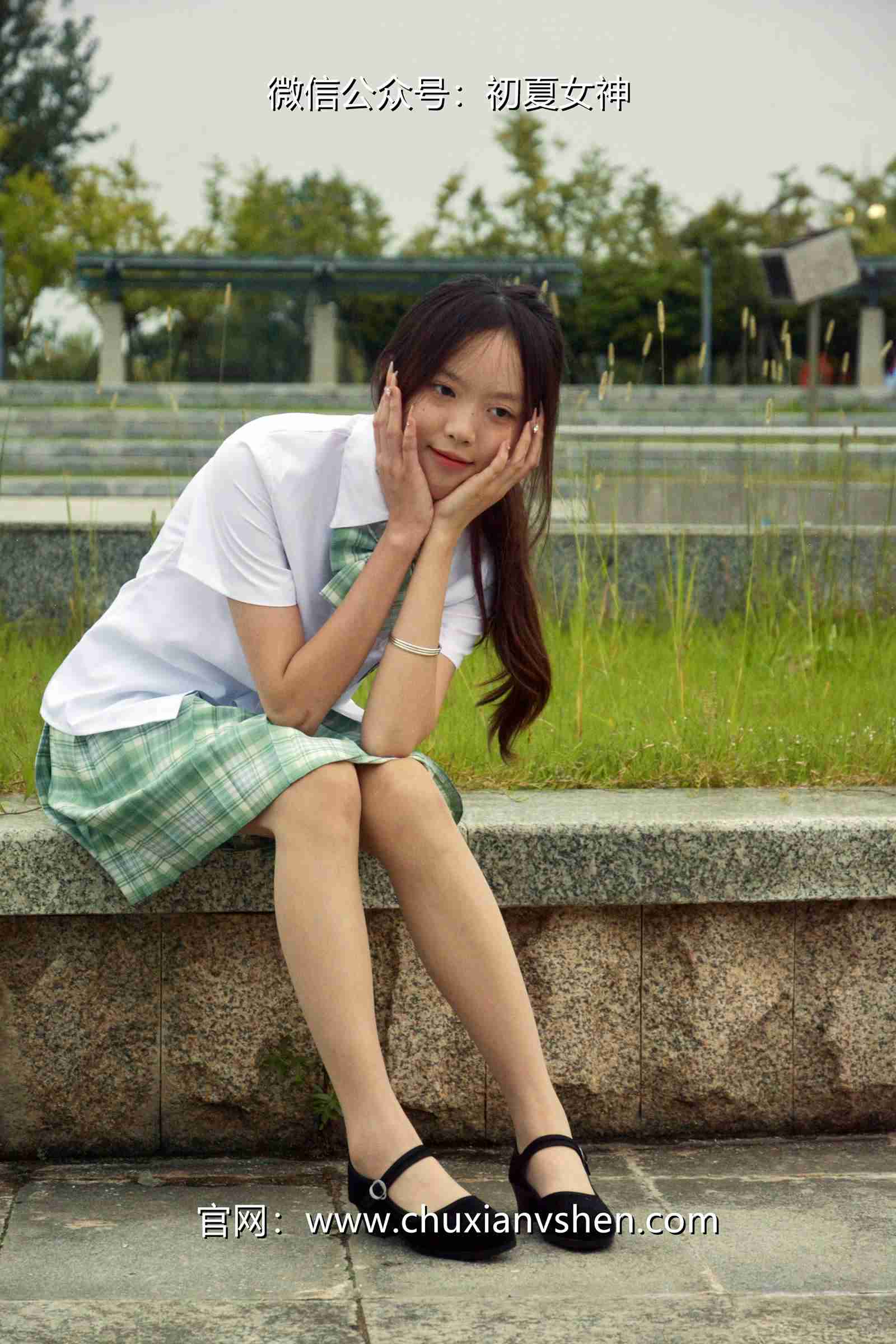 图片[30]-初夏女神 NO.074 情情 绿色JK套[72P] – 速更版-美库