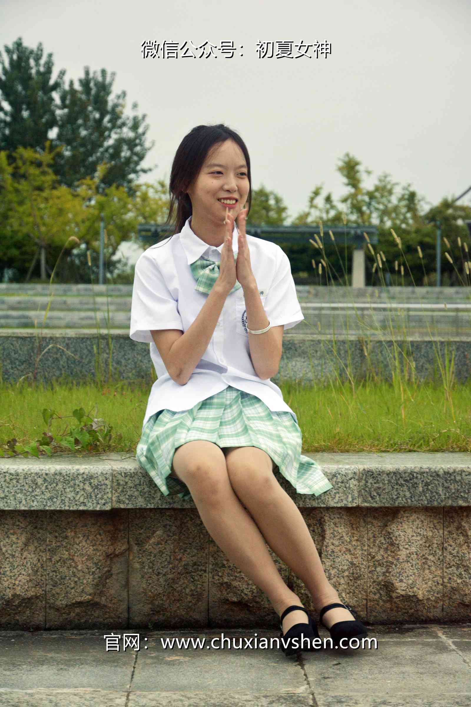 图片[31]-初夏女神 NO.074 情情 绿色JK套[72P] – 速更版-美库