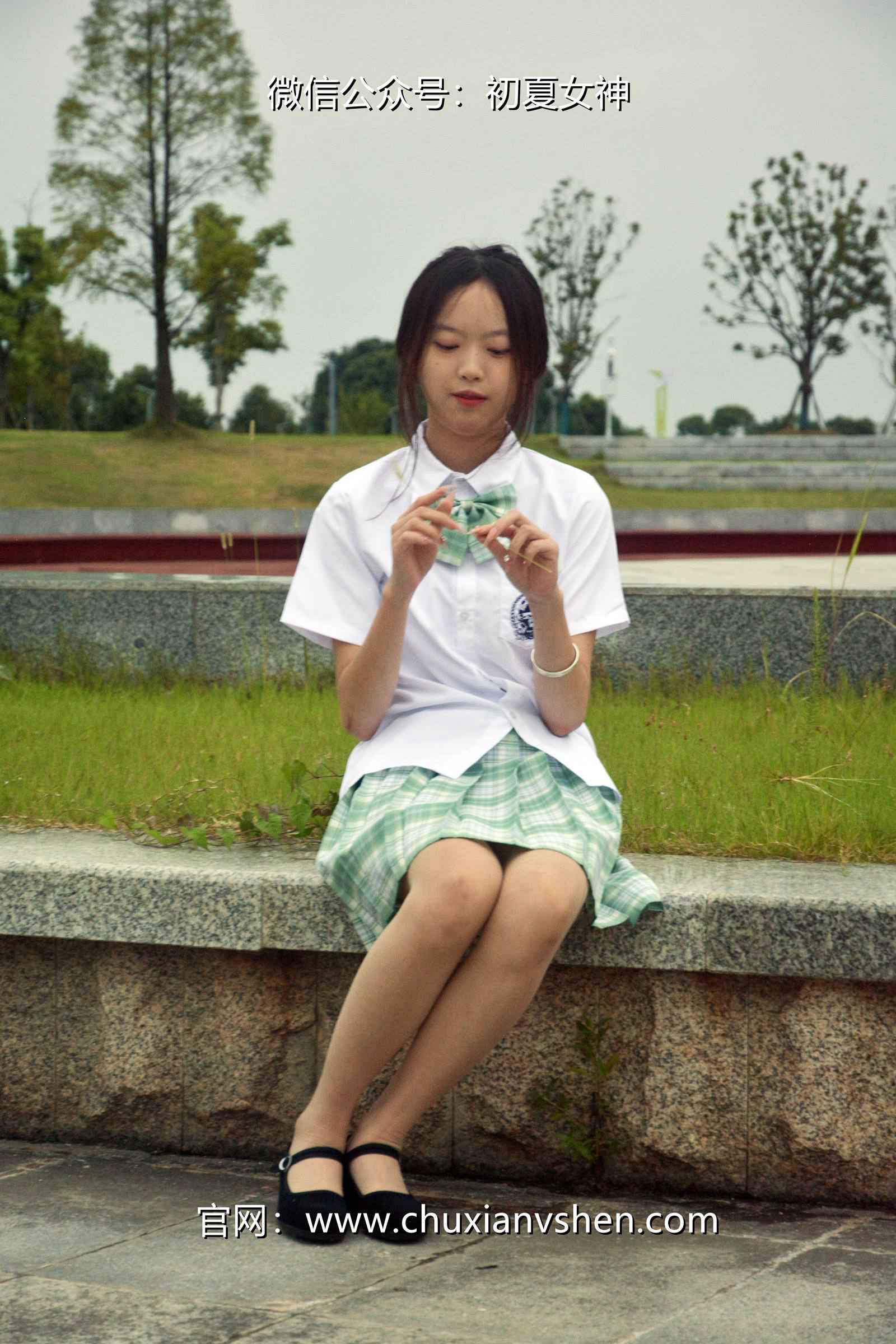 图片[32]-初夏女神 NO.074 情情 绿色JK套[72P] – 速更版-美库