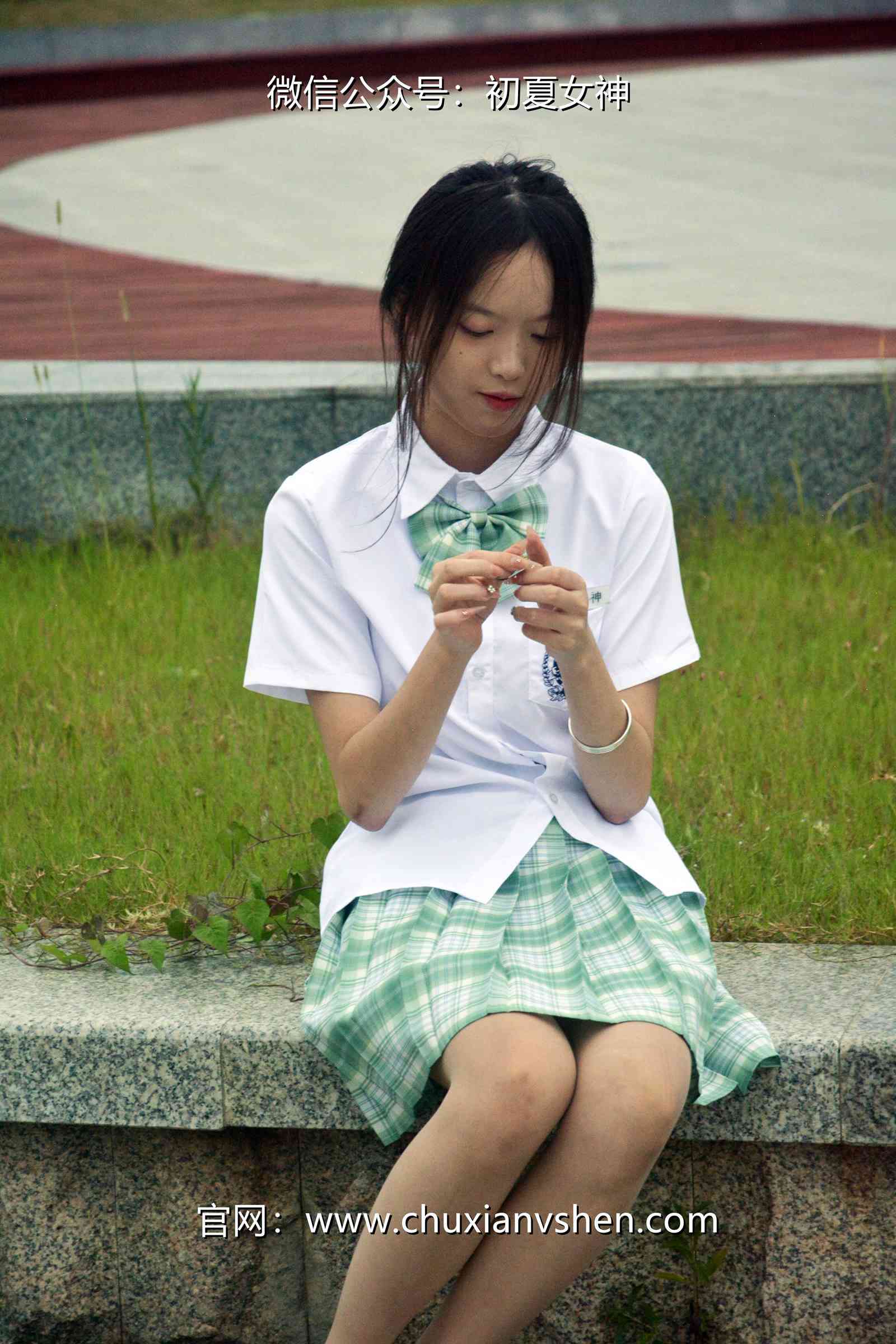 图片[35]-初夏女神 NO.074 情情 绿色JK套[72P] – 速更版-美库