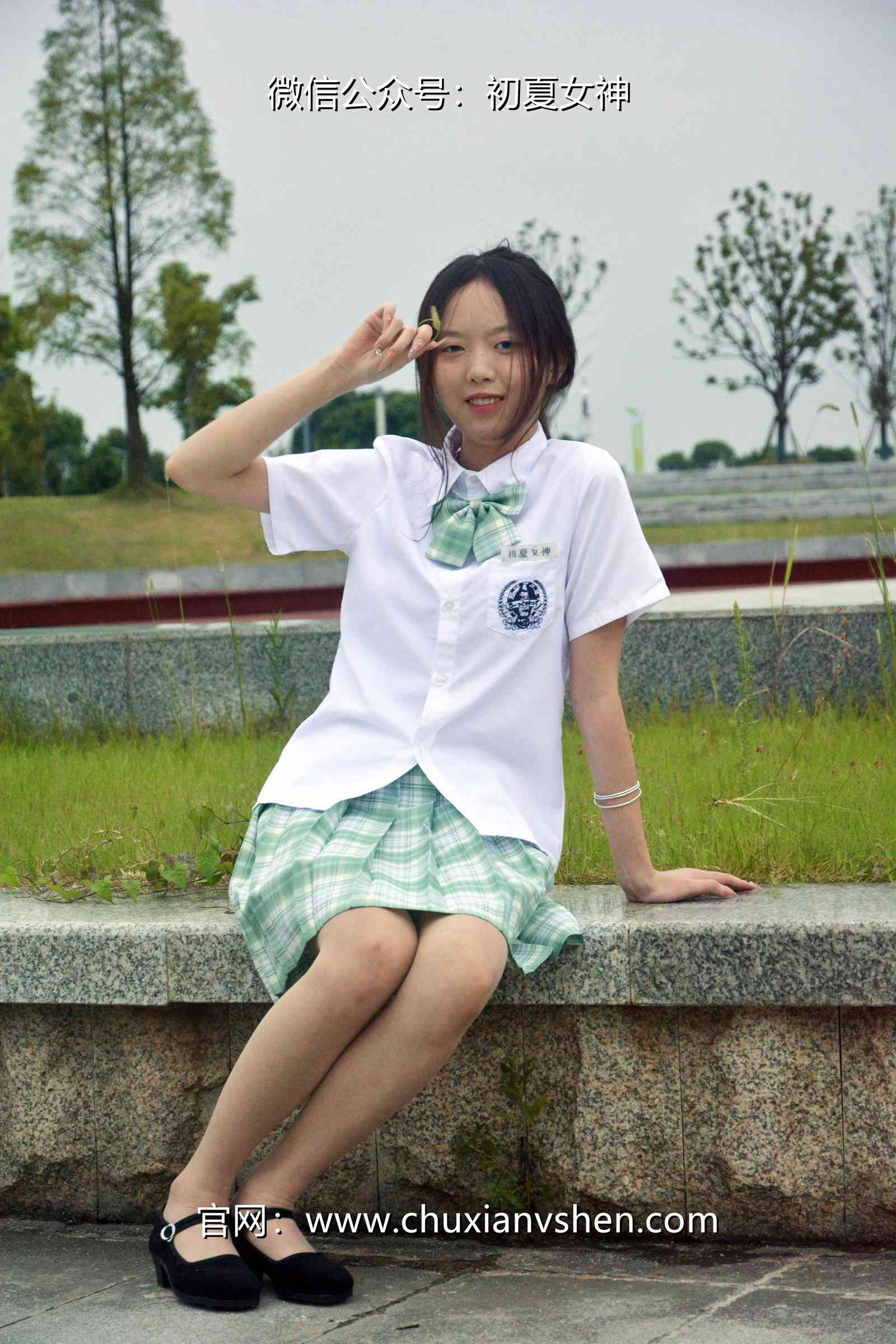 图片[36]-初夏女神 NO.074 情情 绿色JK套[72P] – 速更版-美库