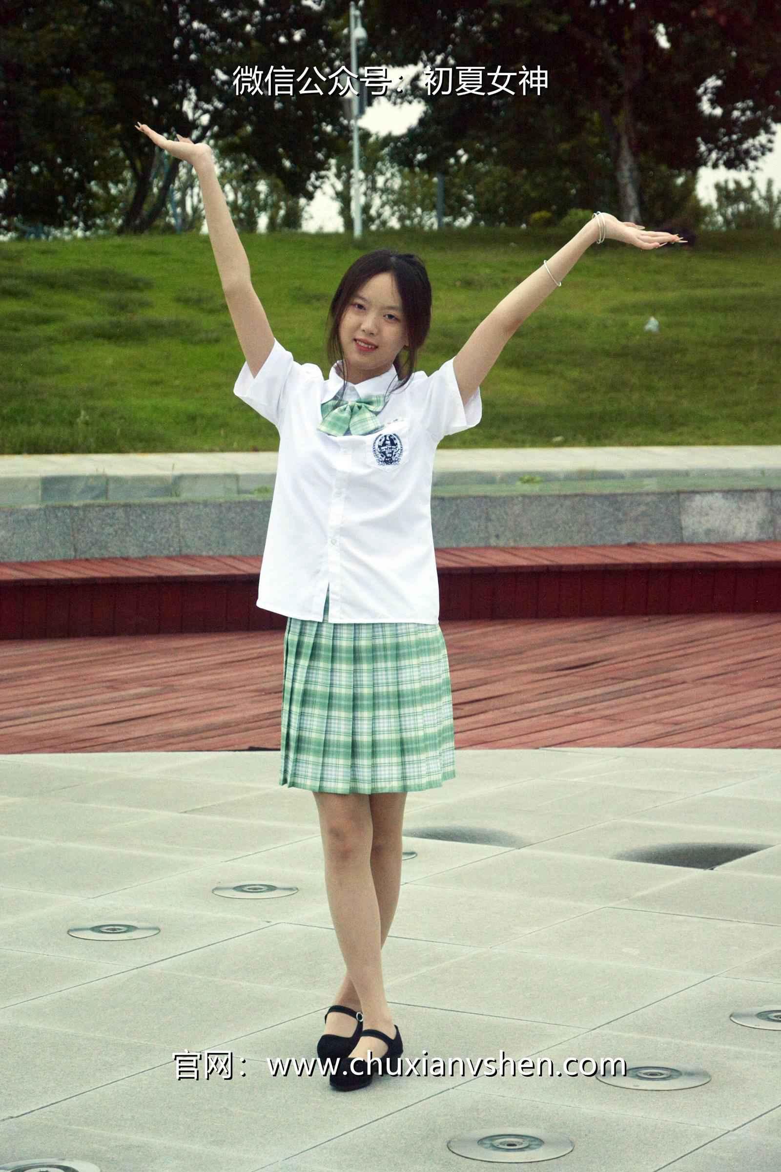 图片[39]-初夏女神 NO.074 情情 绿色JK套[72P] – 速更版-美库