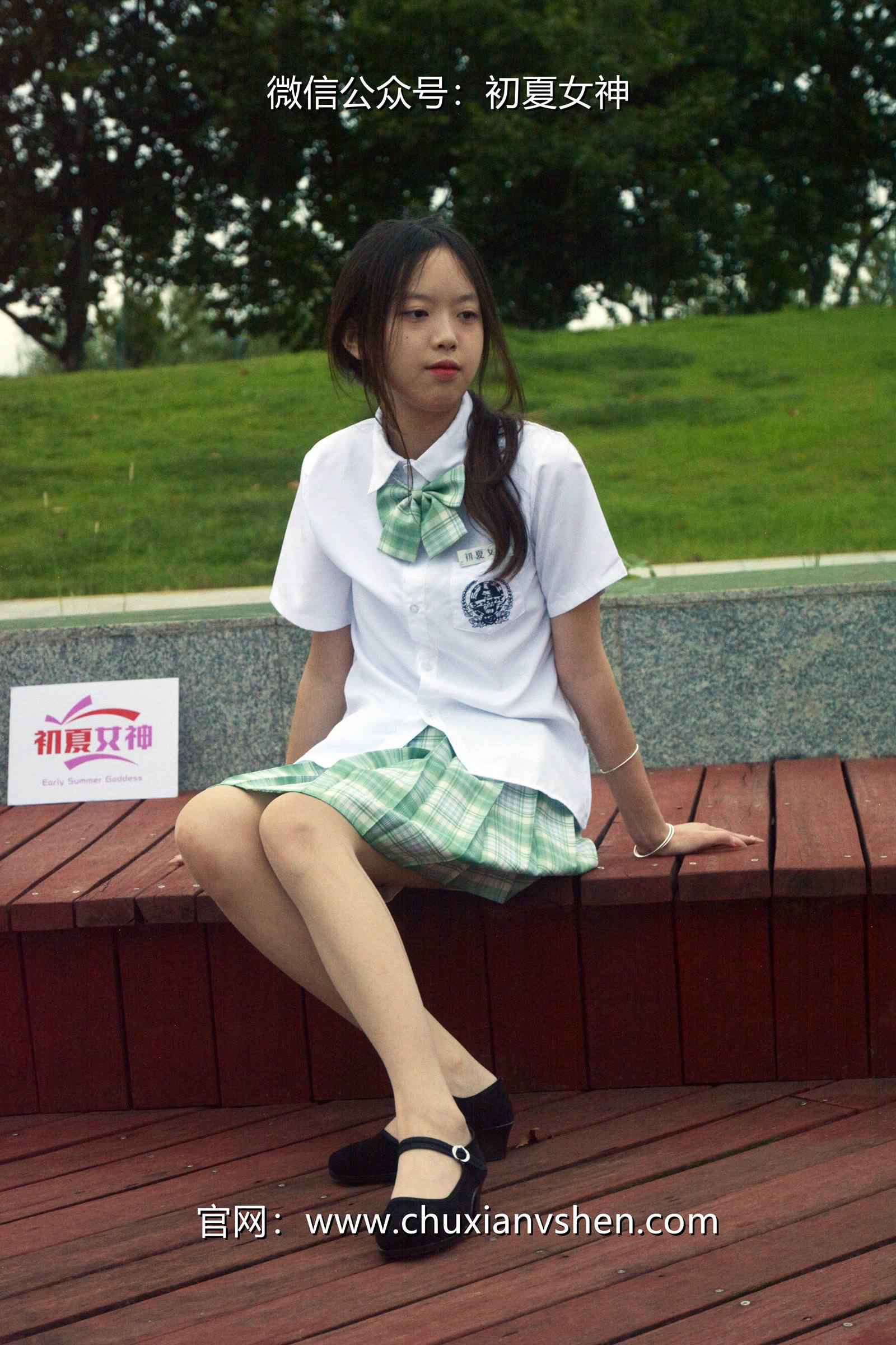 图片[42]-初夏女神 NO.074 情情 绿色JK套[72P] – 速更版-美库