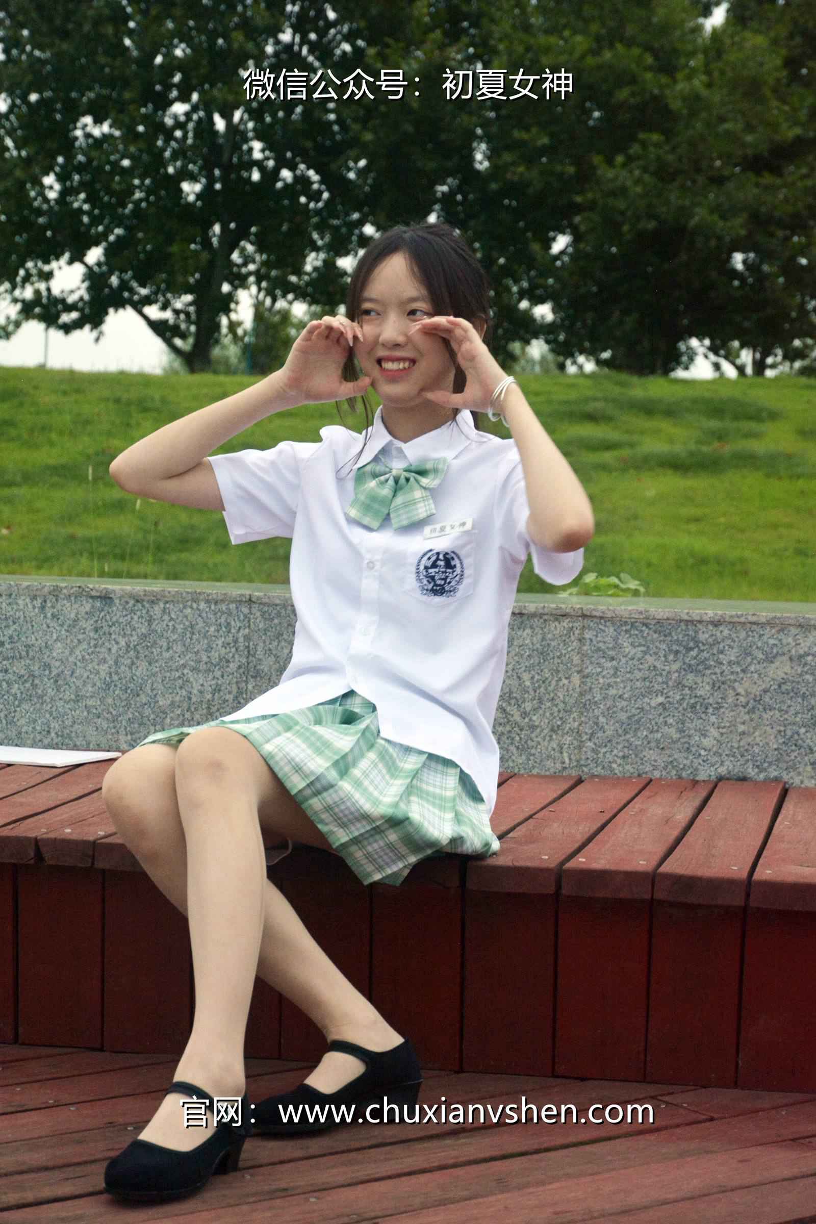 图片[45]-初夏女神 NO.074 情情 绿色JK套[72P] – 速更版-美库