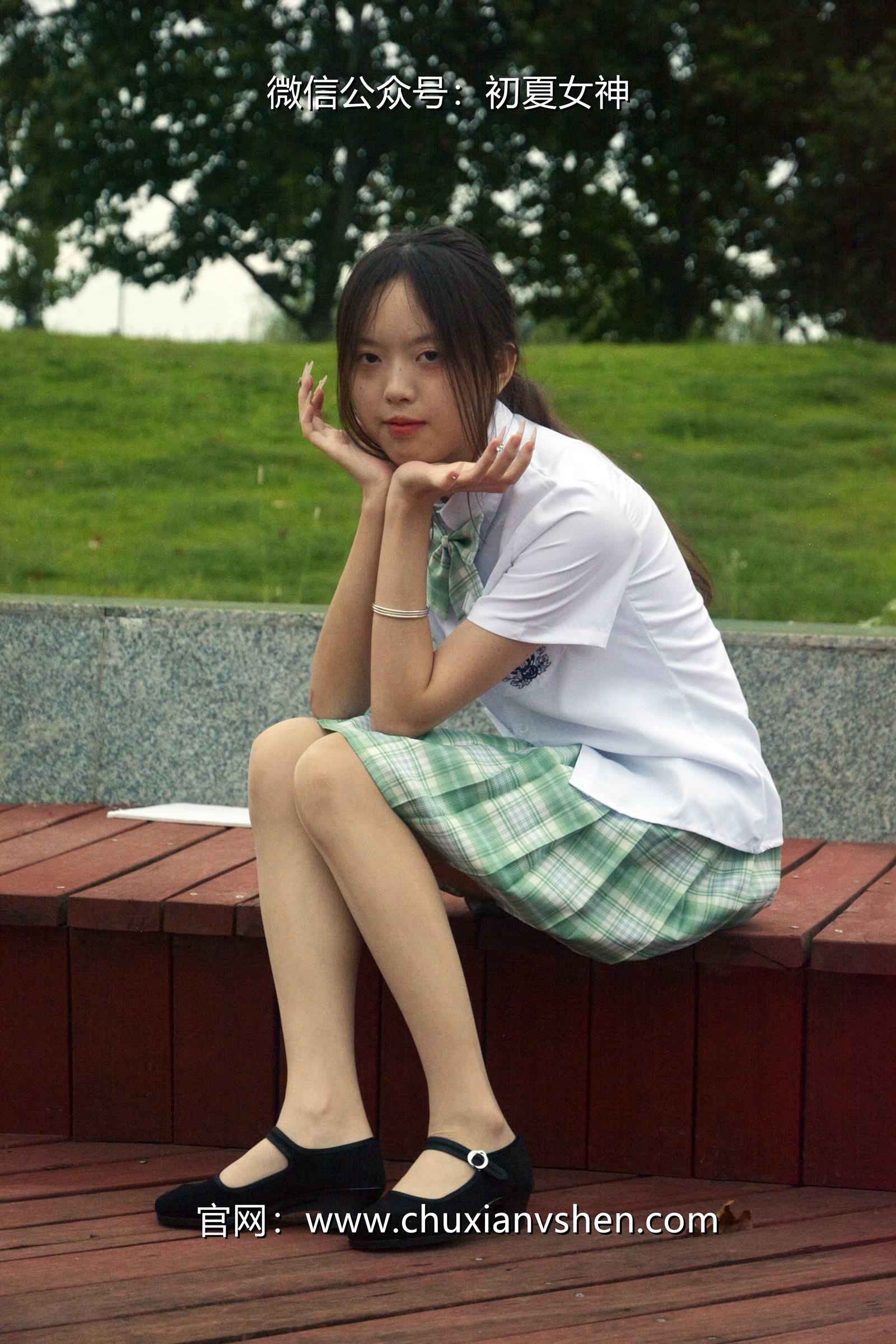 图片[47]-初夏女神 NO.074 情情 绿色JK套[72P] – 速更版-美库