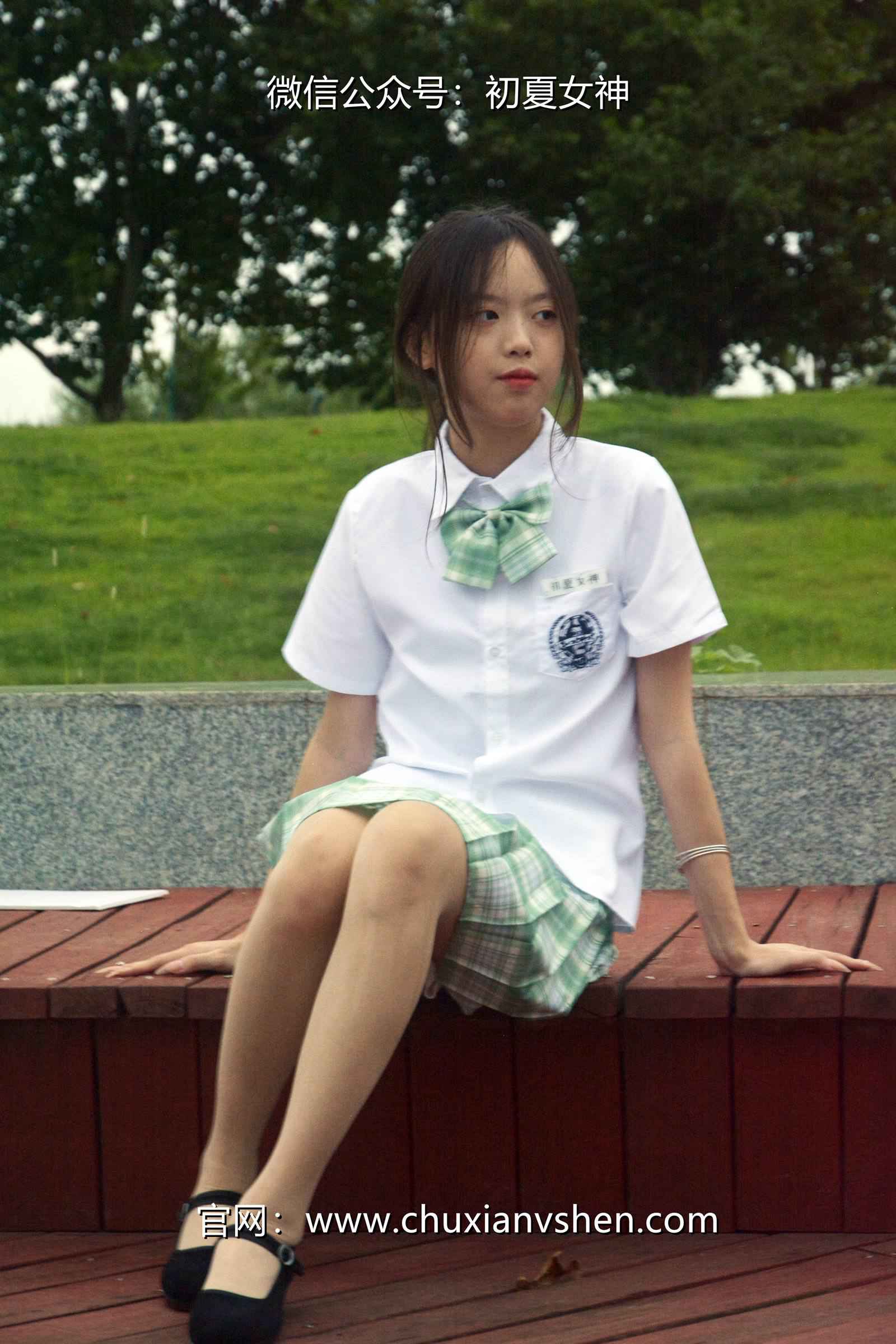 图片[48]-初夏女神 NO.074 情情 绿色JK套[72P] – 速更版-美库