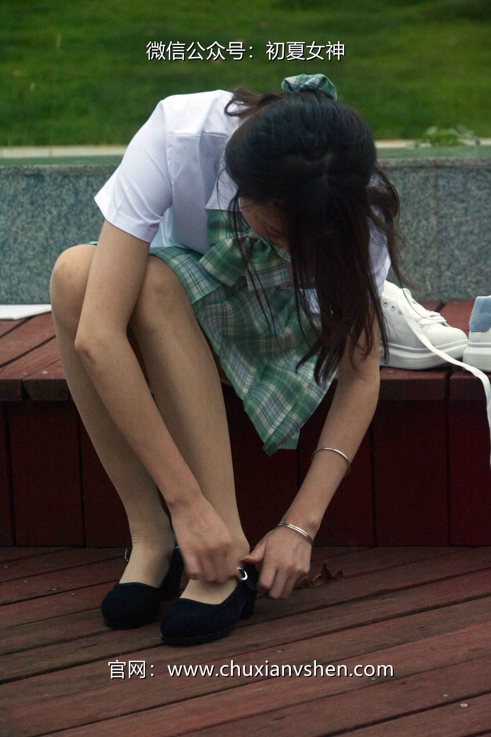 图片[50]-初夏女神 NO.074 情情 绿色JK套[72P] – 速更版-美库