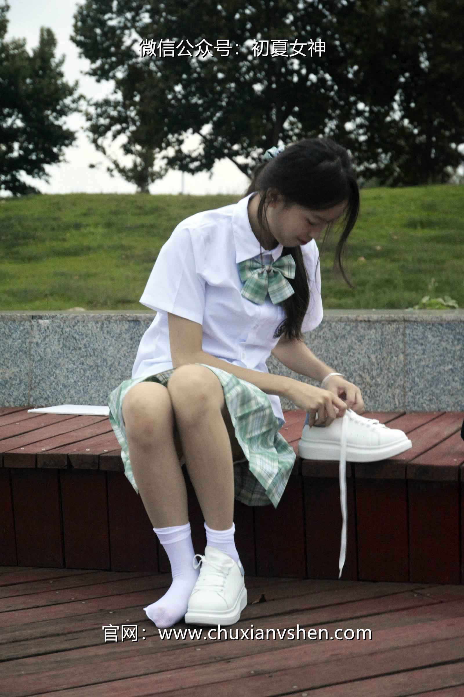 图片[57]-初夏女神 NO.074 情情 绿色JK套[72P] – 速更版-美库