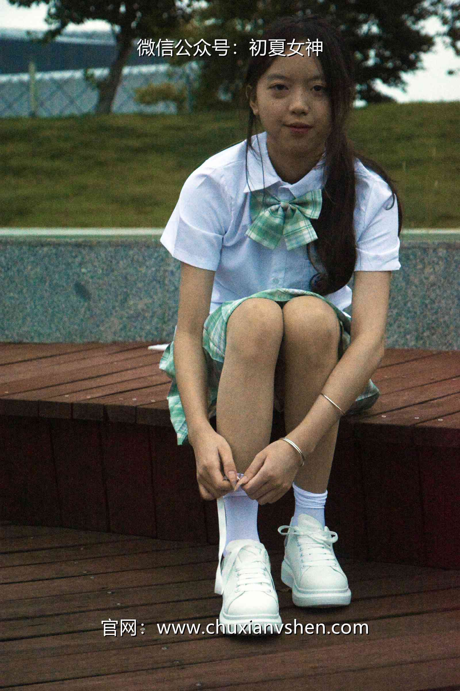 图片[62]-初夏女神 NO.074 情情 绿色JK套[72P] – 速更版-美库