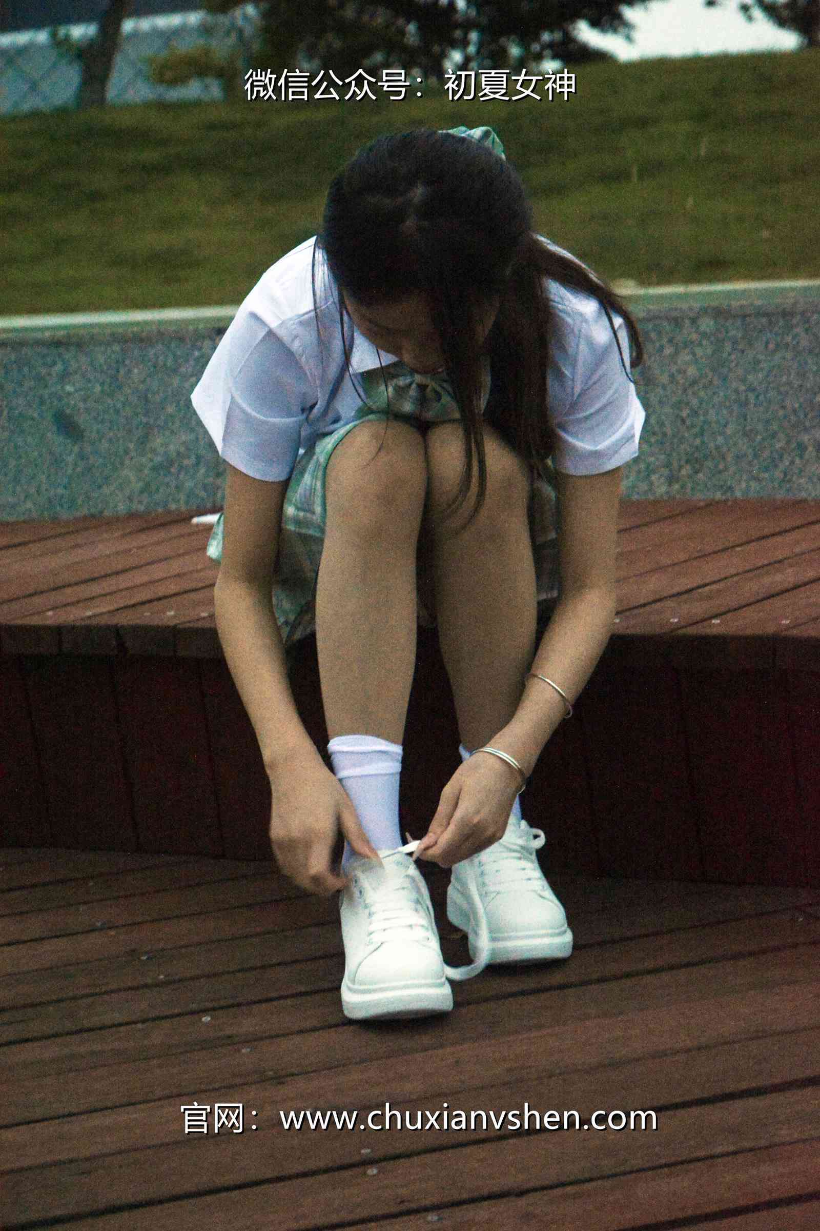 图片[63]-初夏女神 NO.074 情情 绿色JK套[72P] – 速更版-美库