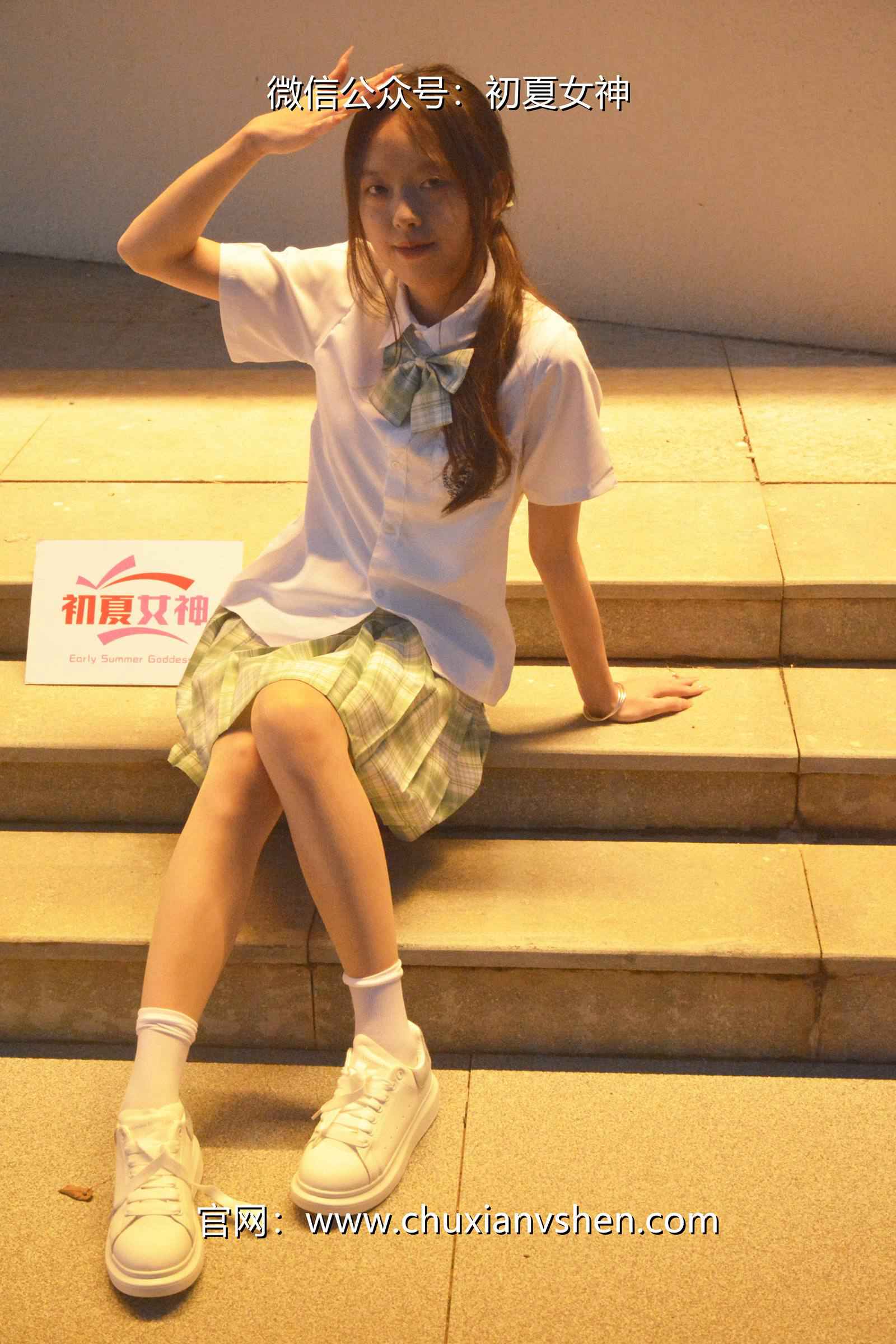 图片[64]-初夏女神 NO.074 情情 绿色JK套[72P] – 速更版-美库