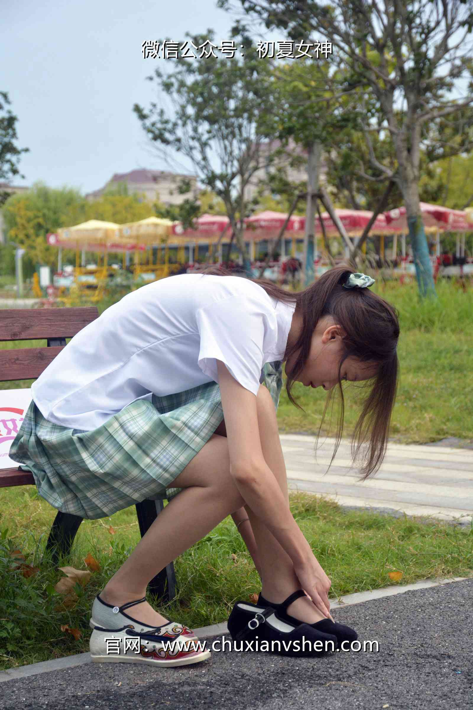 图片[71]-初夏女神 NO.074 情情 绿色JK套[72P] – 速更版-美库