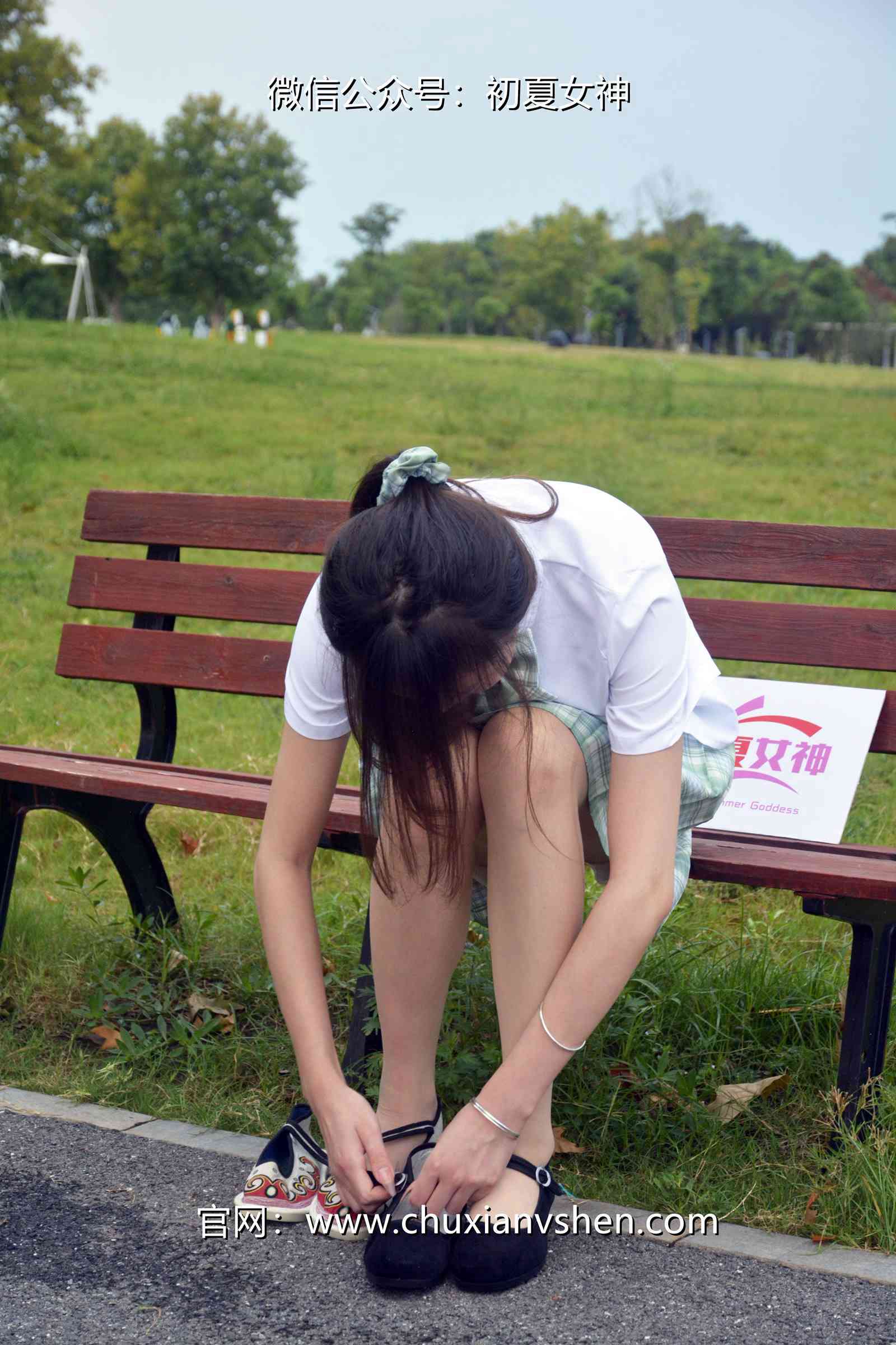 图片[72]-初夏女神 NO.074 情情 绿色JK套[72P] – 速更版-美库