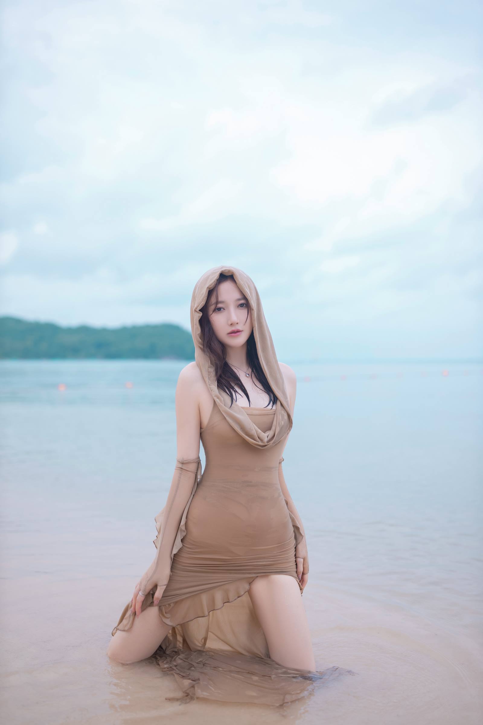 图片[14]-秀人名模鱼子酱Fish《雨后海滩》[57P] – 速更版-美库